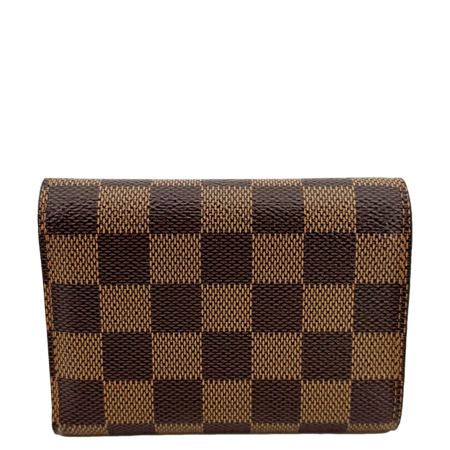 LOUIS VUITTON Victorine Damier Ebene Wallet Brown
