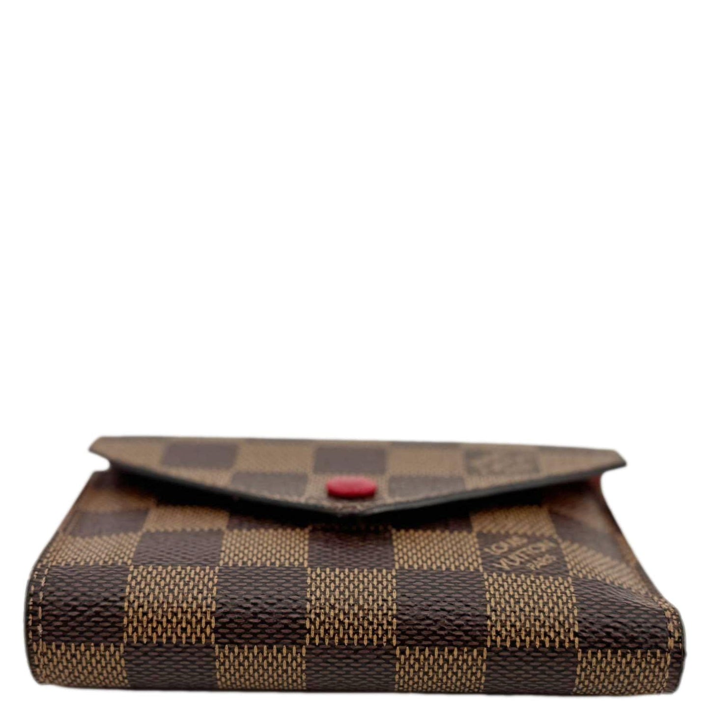 LOUIS VUITTON Victorine Damier Ebene Wallet Brown
