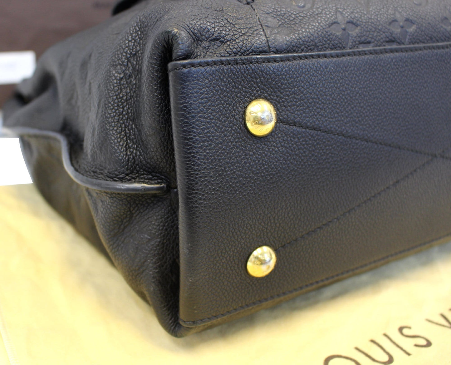 LOUIS VUITTON Black Monogram Empreinte Metis Hobo Bag