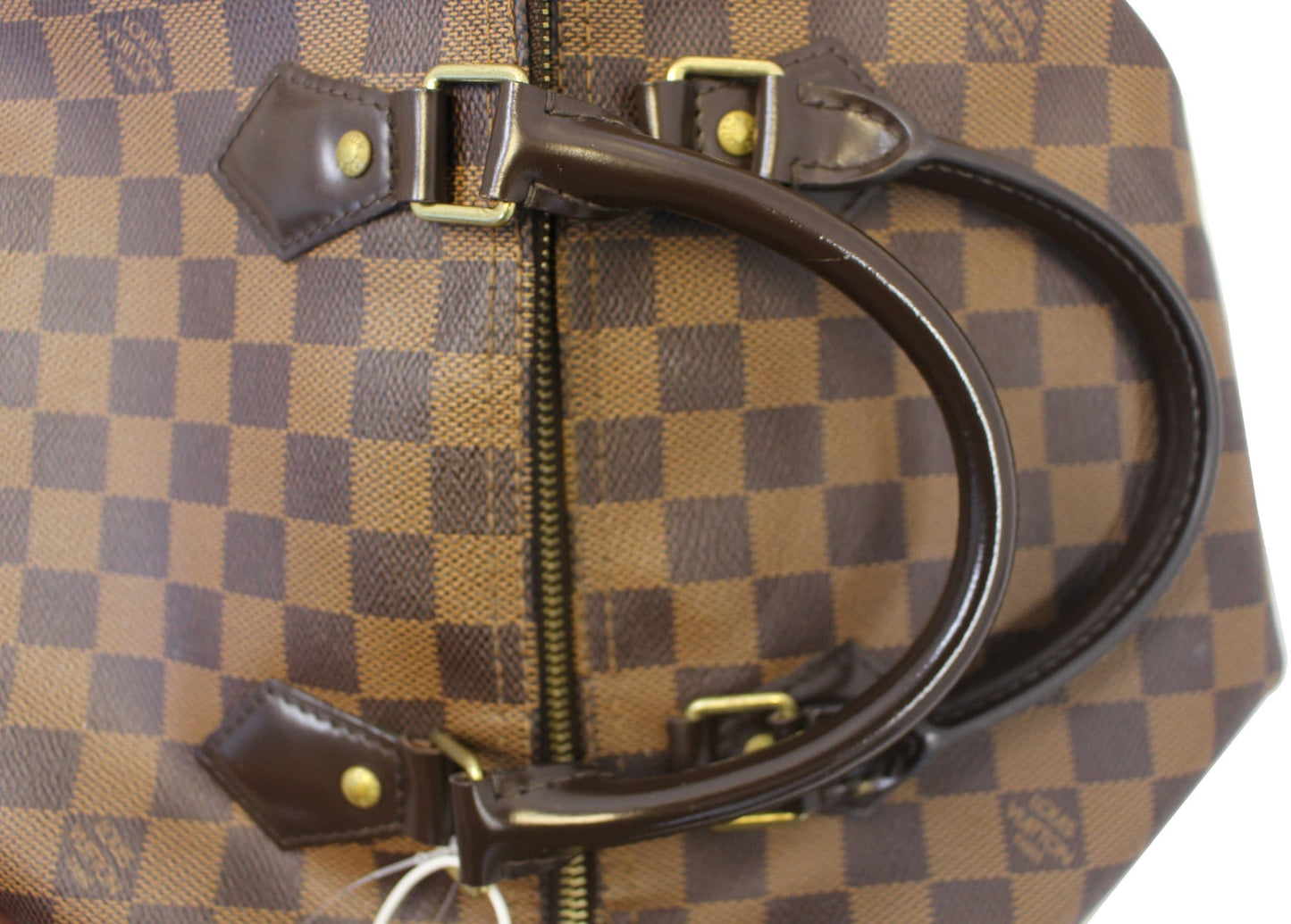 LOUIS VUITTON Damier Ebene Speedy 30 Brown Satchel Bag