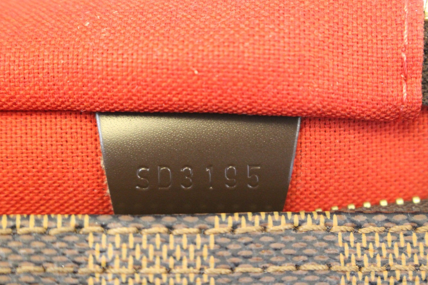 LOUIS VUITTON Damier Ebene Speedy 30 Brown Satchel Bag