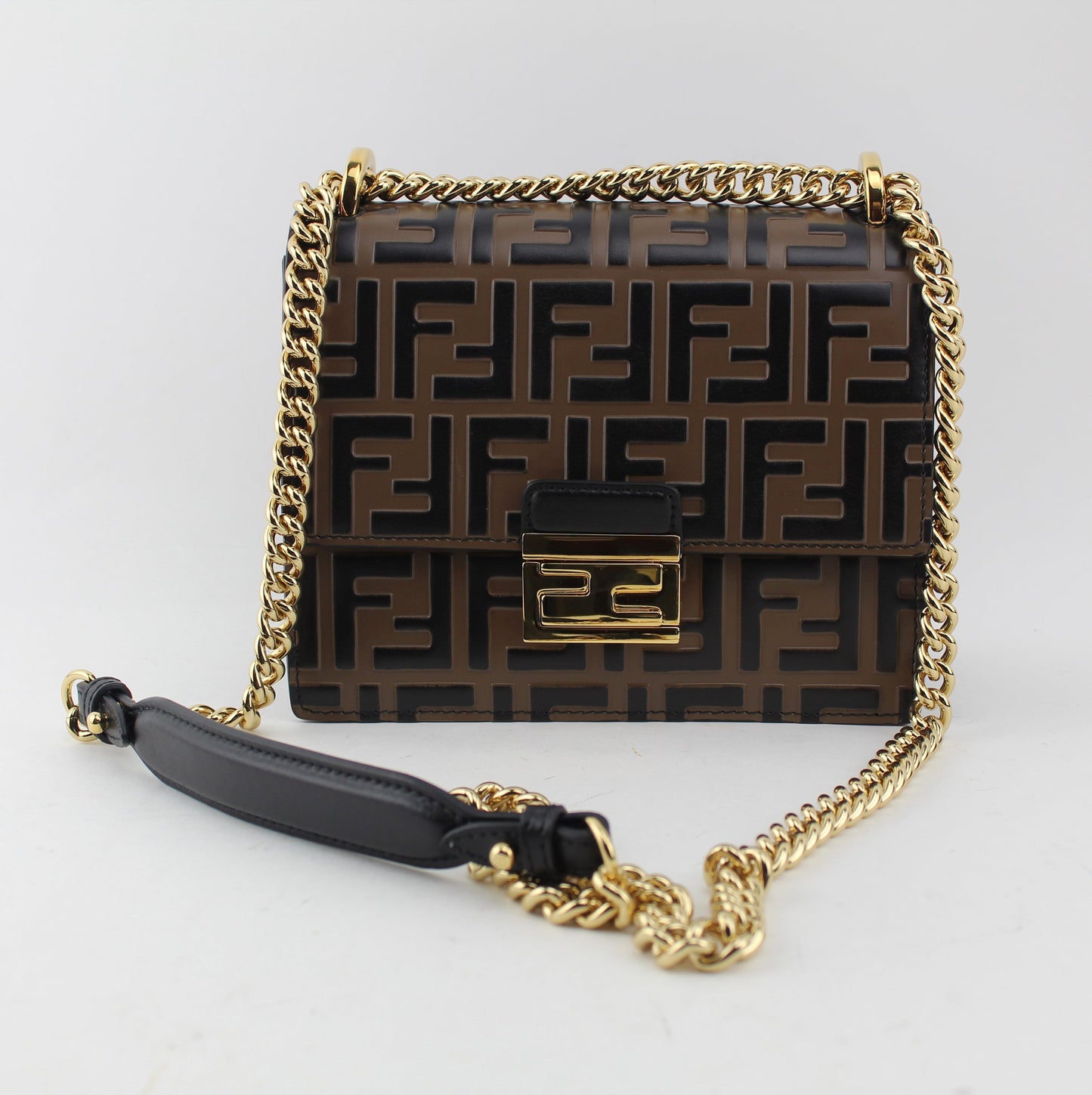 FENDI KAN I SMALL BROWN BAG