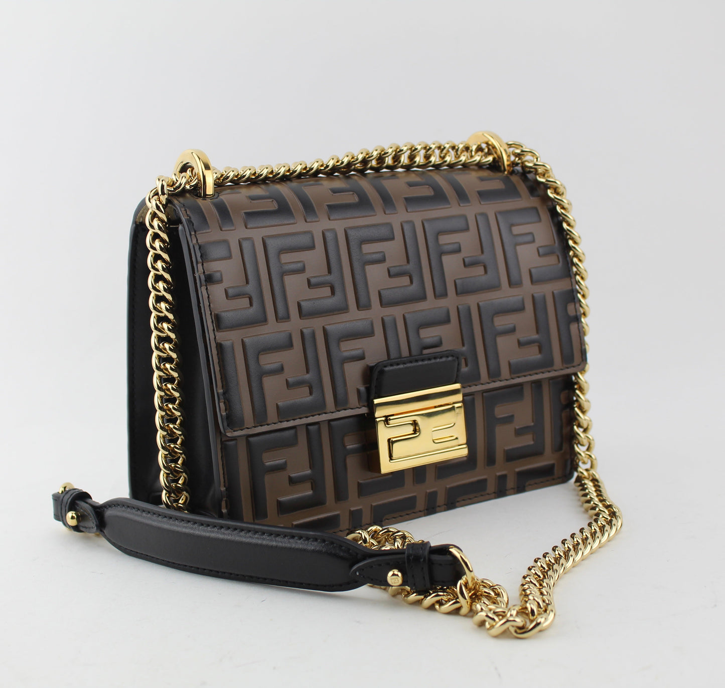 FENDI KAN I SMALL BROWN BAG