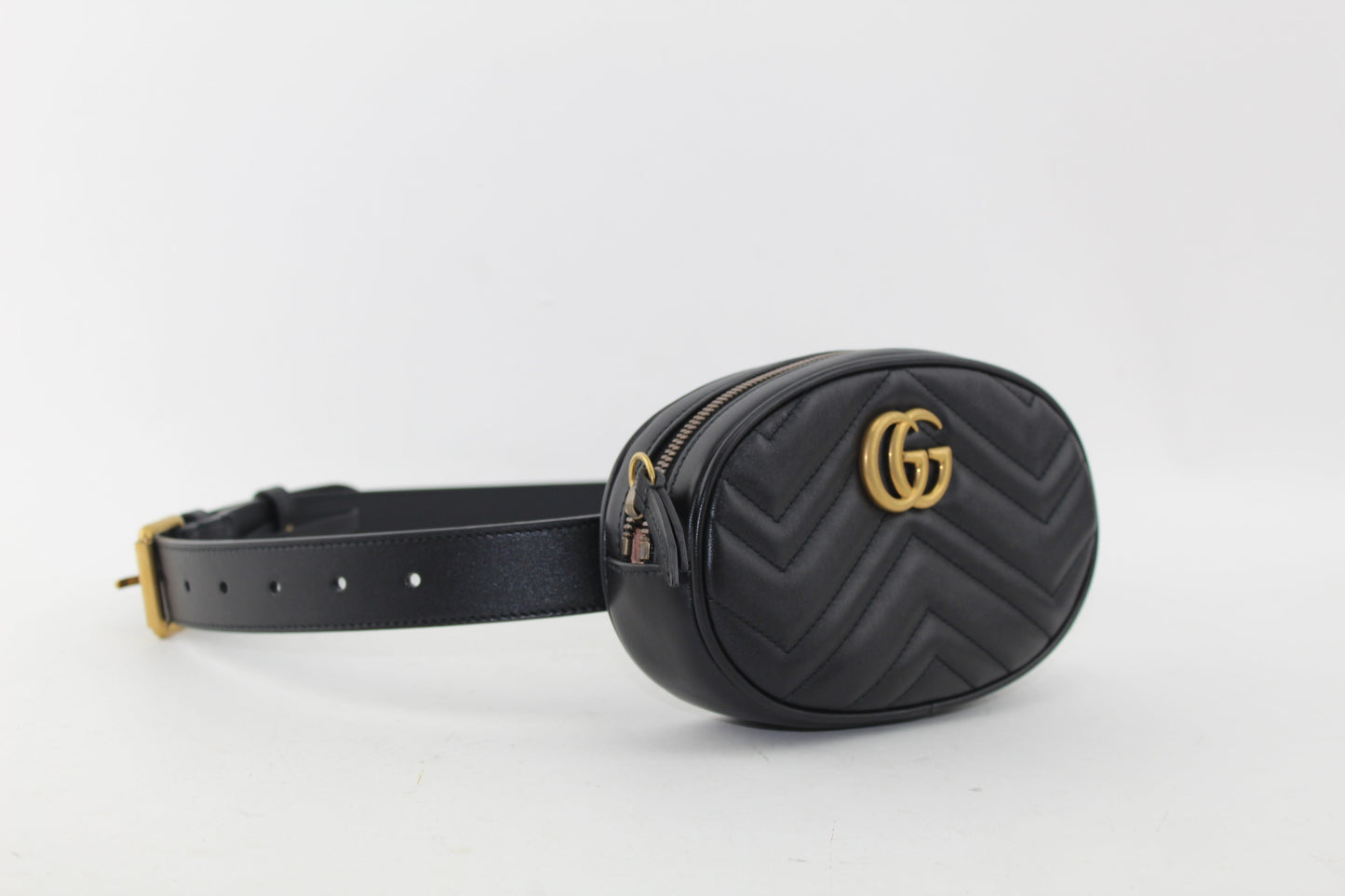 GG MARMONT MATELASSÉ LEATHER BELT BAG 85/34