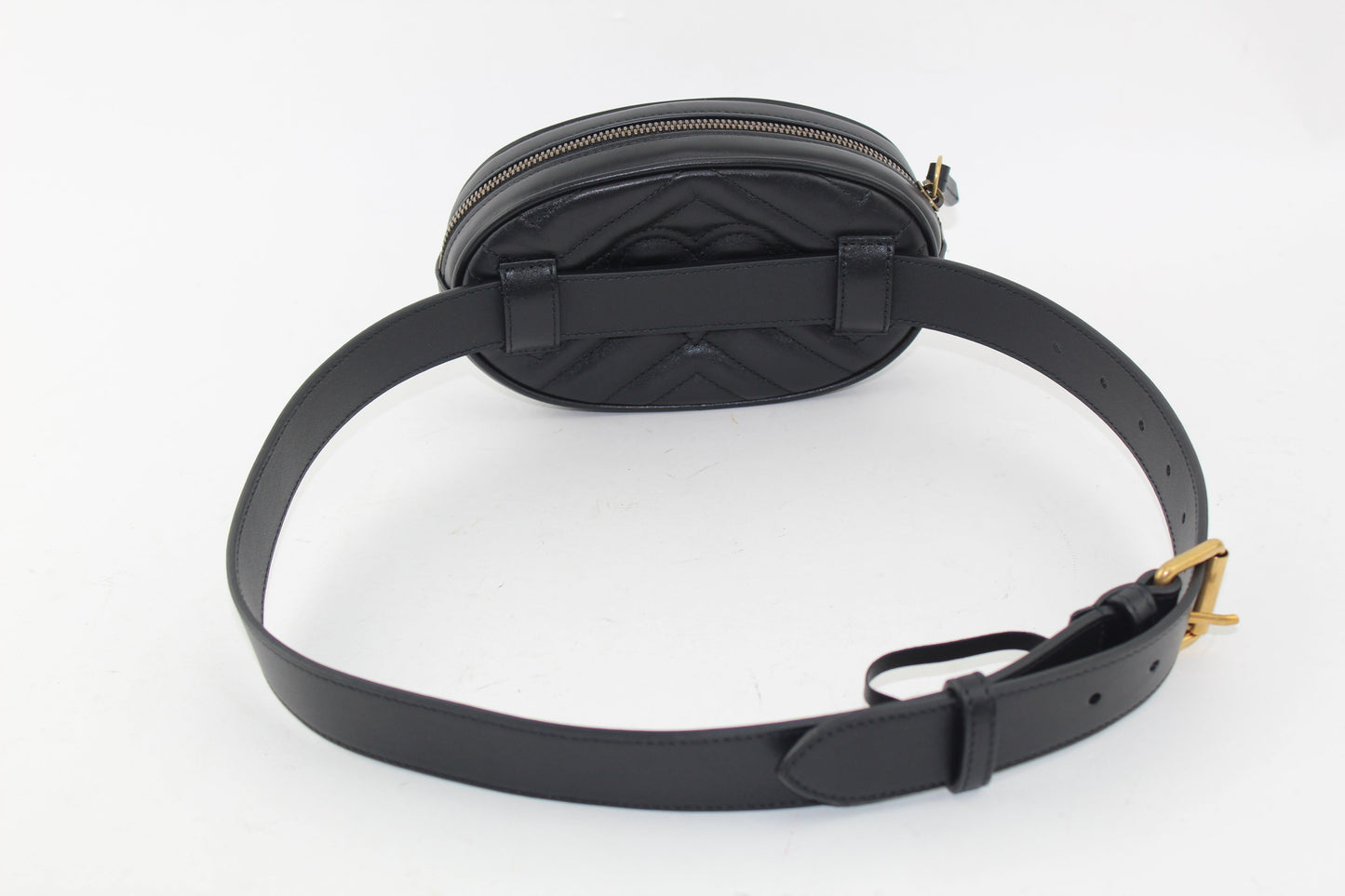GG MARMONT MATELASSÉ LEATHER BELT BAG 85/34