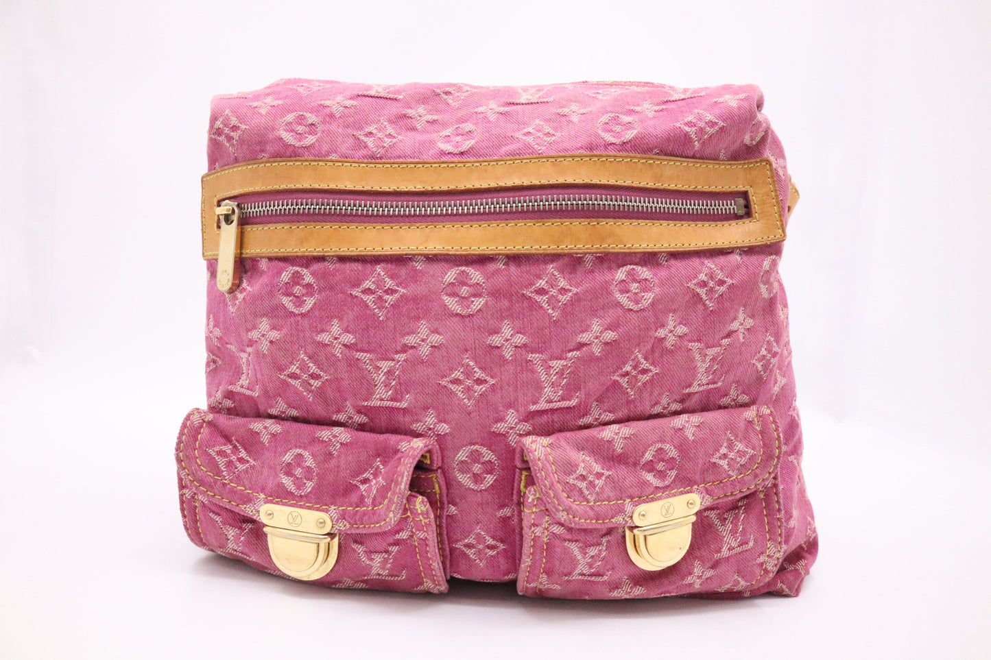 Louis Vuitton Baggy GM in Pink Monogram Denim