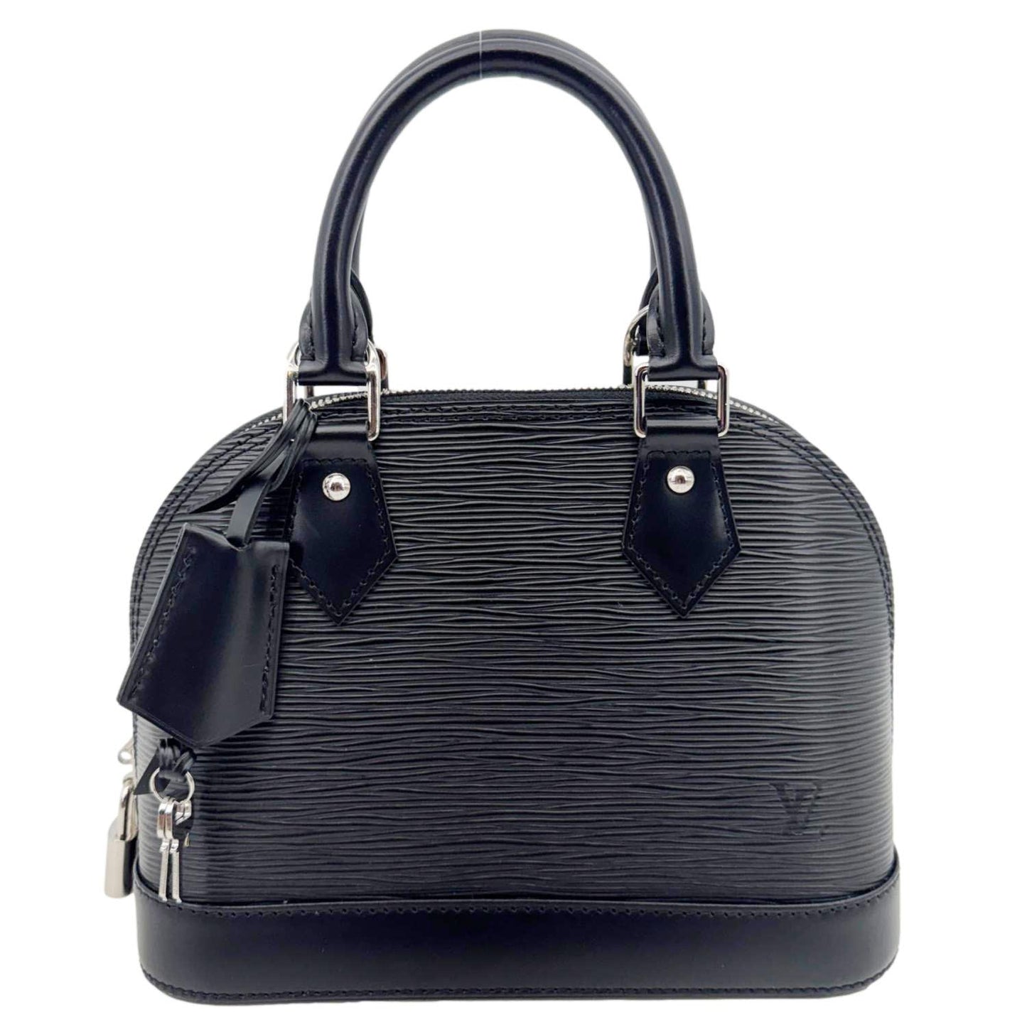 LOUIS VUITTON Alma BB Jacquard Epi Leather Crossbody Bag Black