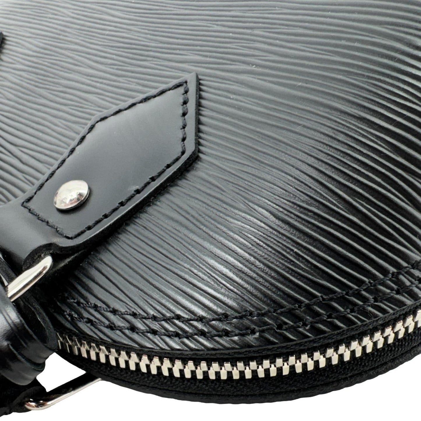 LOUIS VUITTON Alma BB Jacquard Epi Leather Crossbody Bag Black