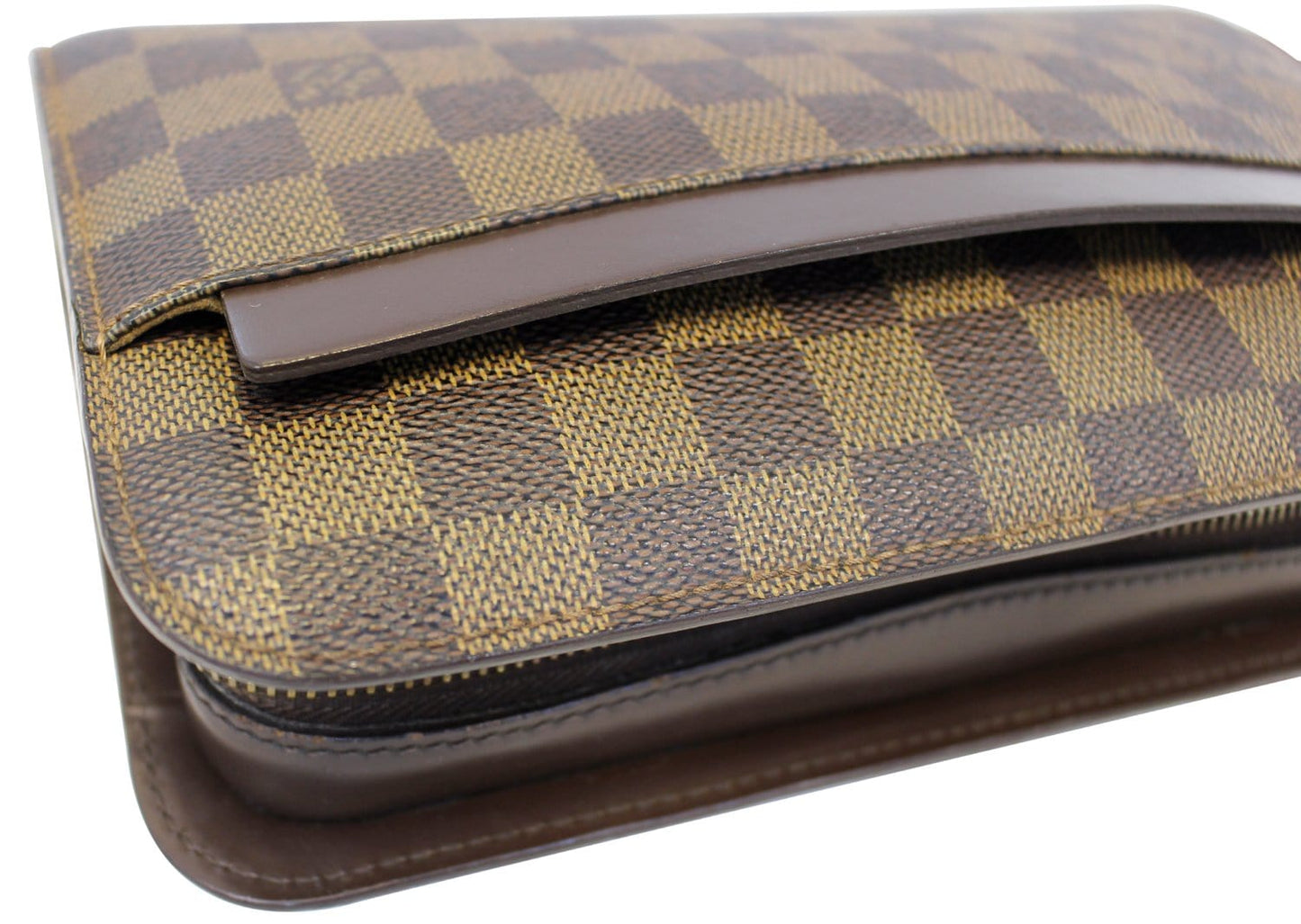 LOUIS VUITTON Damier Ebene Saint Louis Pochette Clutch Bag