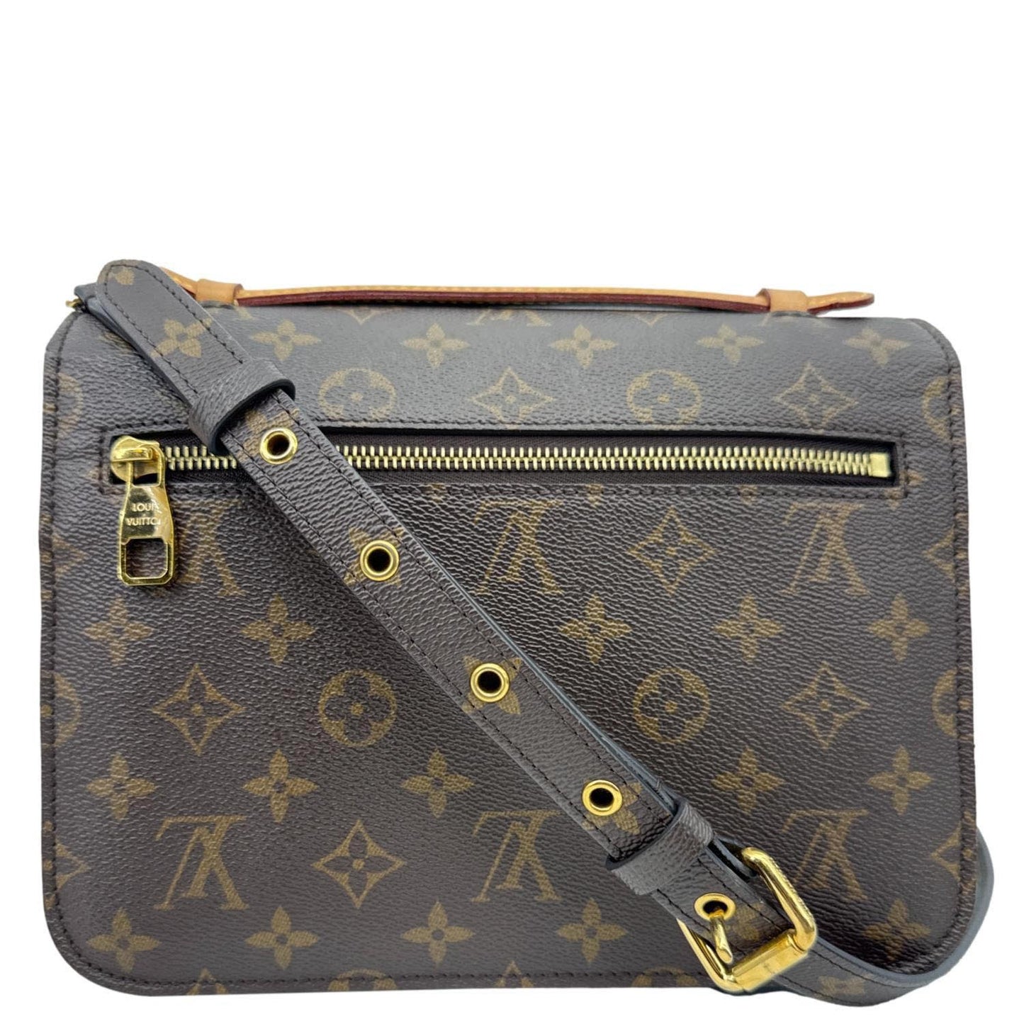 LOUIS VUITTON Metis Pochette Monogram Canvas Crossbody Bag Brown