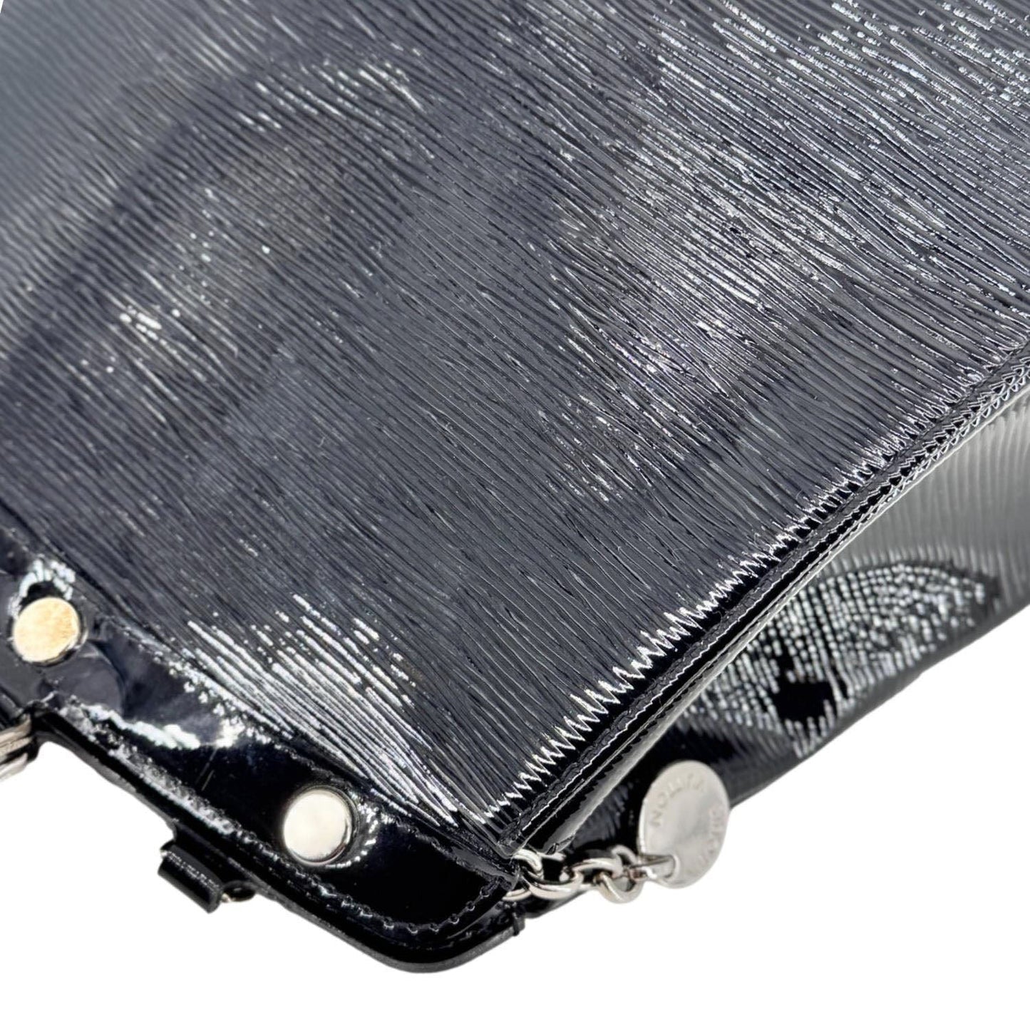LOUIS VUITTON Brea MM Electric Epi Leather Shoulder Bag Black