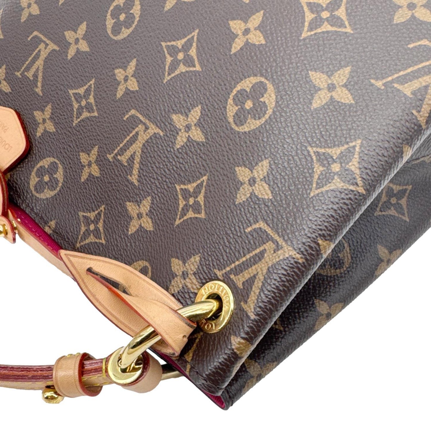 LOUIS VUITTON Graceful PM Monogram Canvas Hobo Shoulder Bag Brown