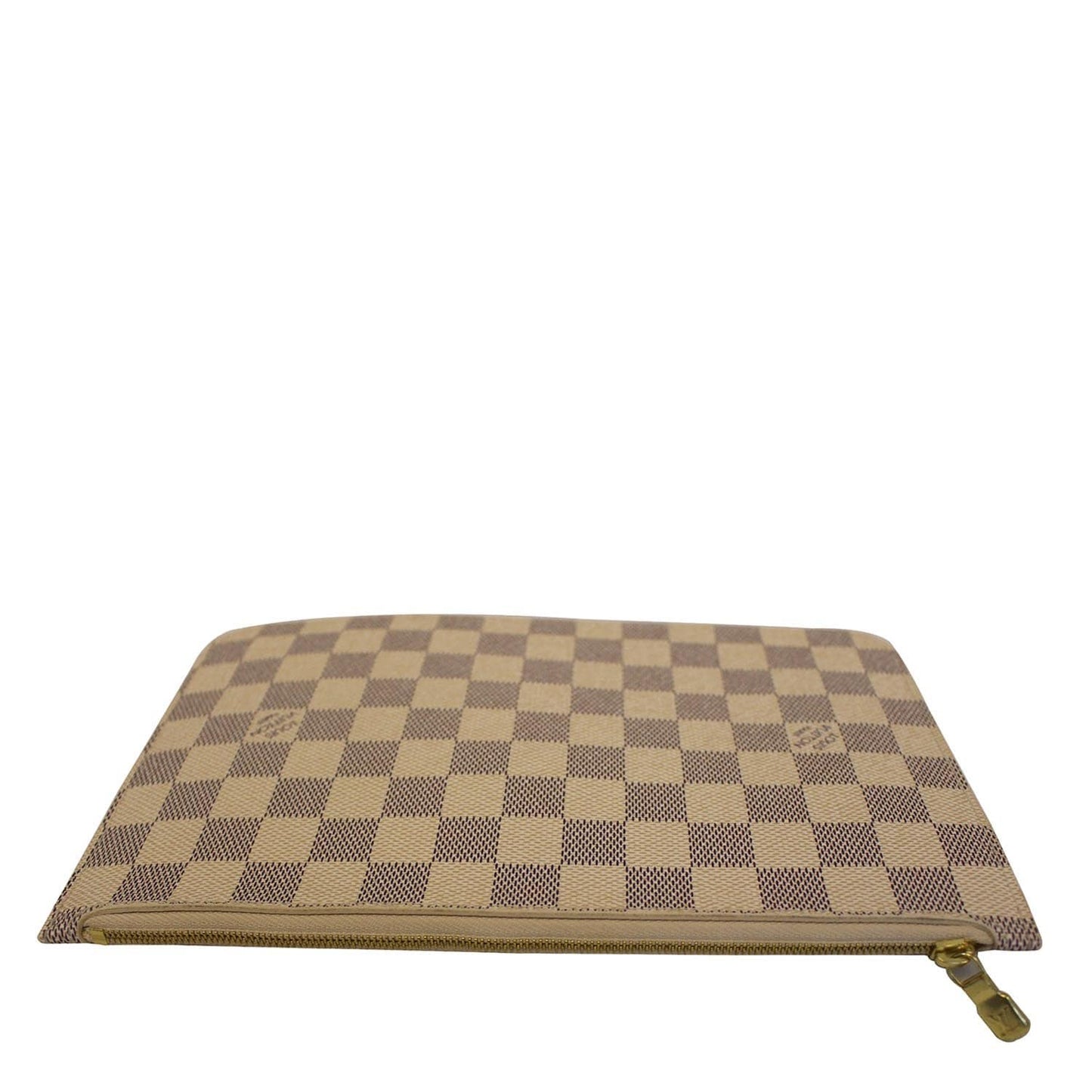 LOUIS VUITTON Pochette Wristlet Pouch Neverfull MM Damier Azur