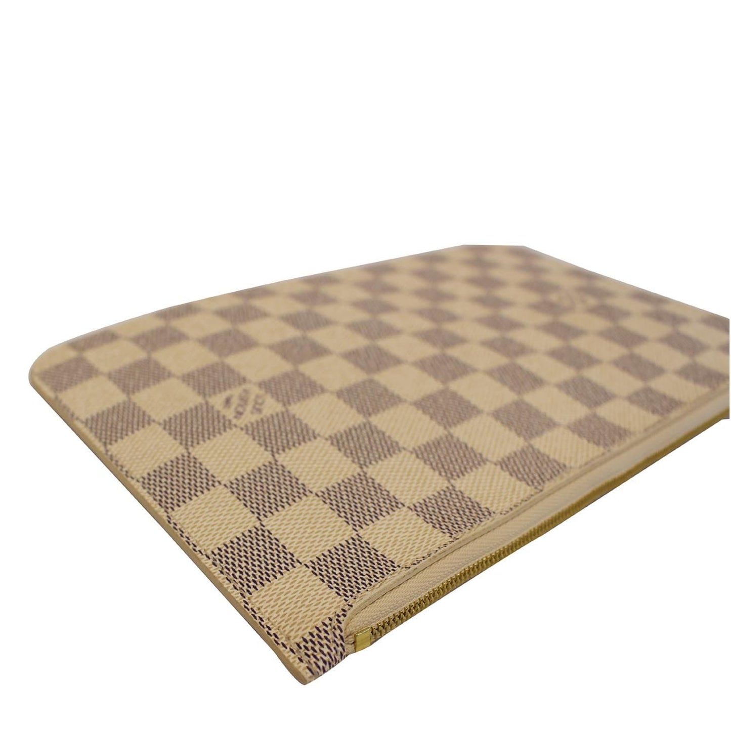 LOUIS VUITTON Pochette Wristlet Pouch Neverfull MM Damier Azur