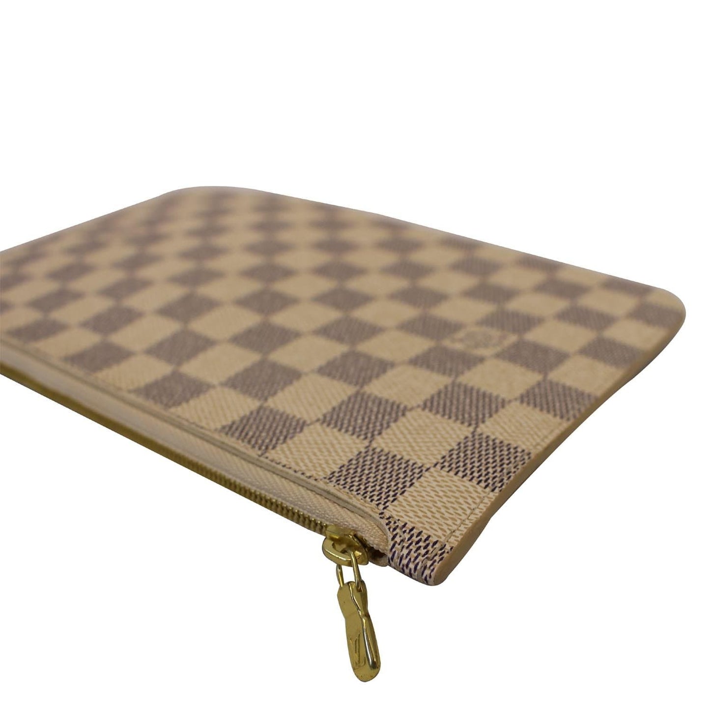 LOUIS VUITTON Pochette Wristlet Pouch Neverfull MM Damier Azur