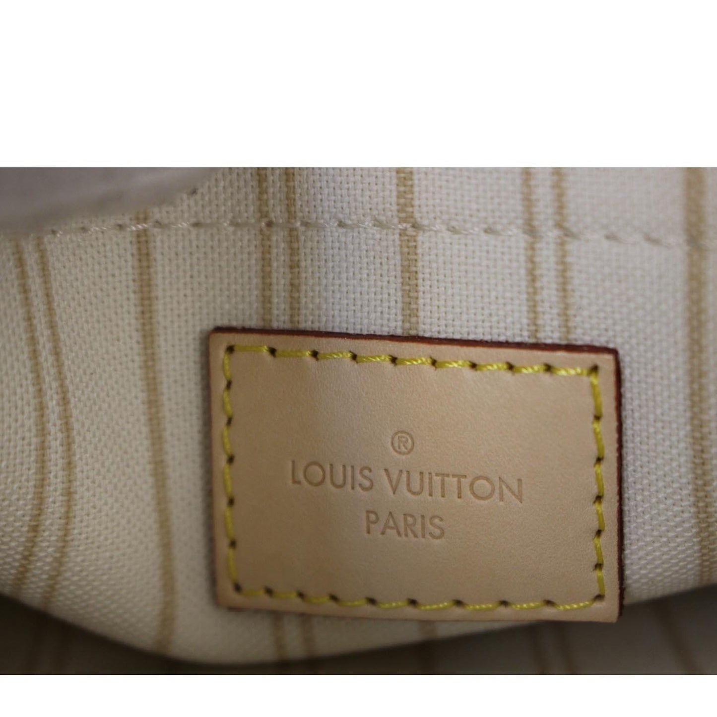 LOUIS VUITTON Pochette Wristlet Pouch Neverfull MM Damier Azur