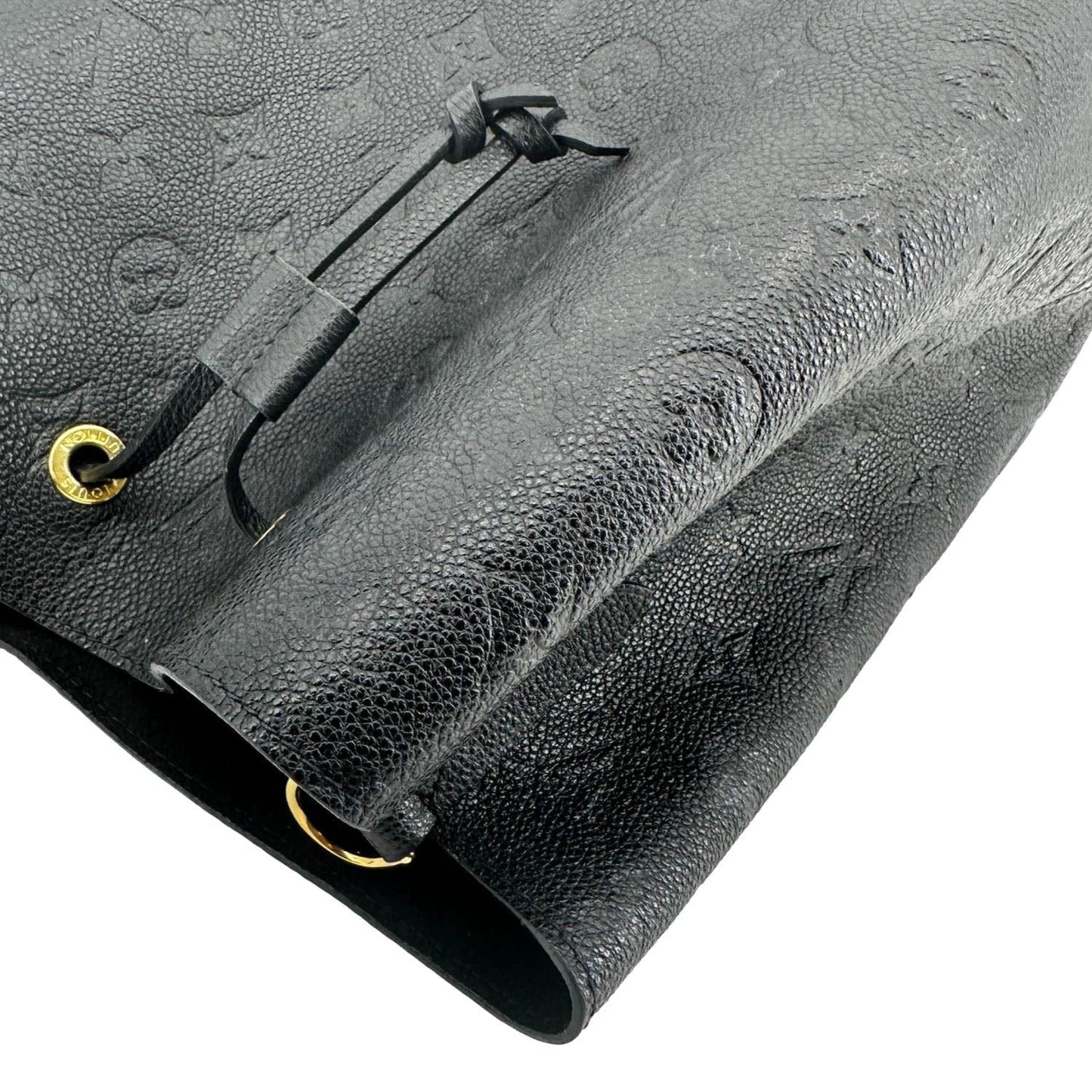 LOUIS VUITTON NeoNoe MM Monogram Empreinte Leather Shoulder Bag Black
