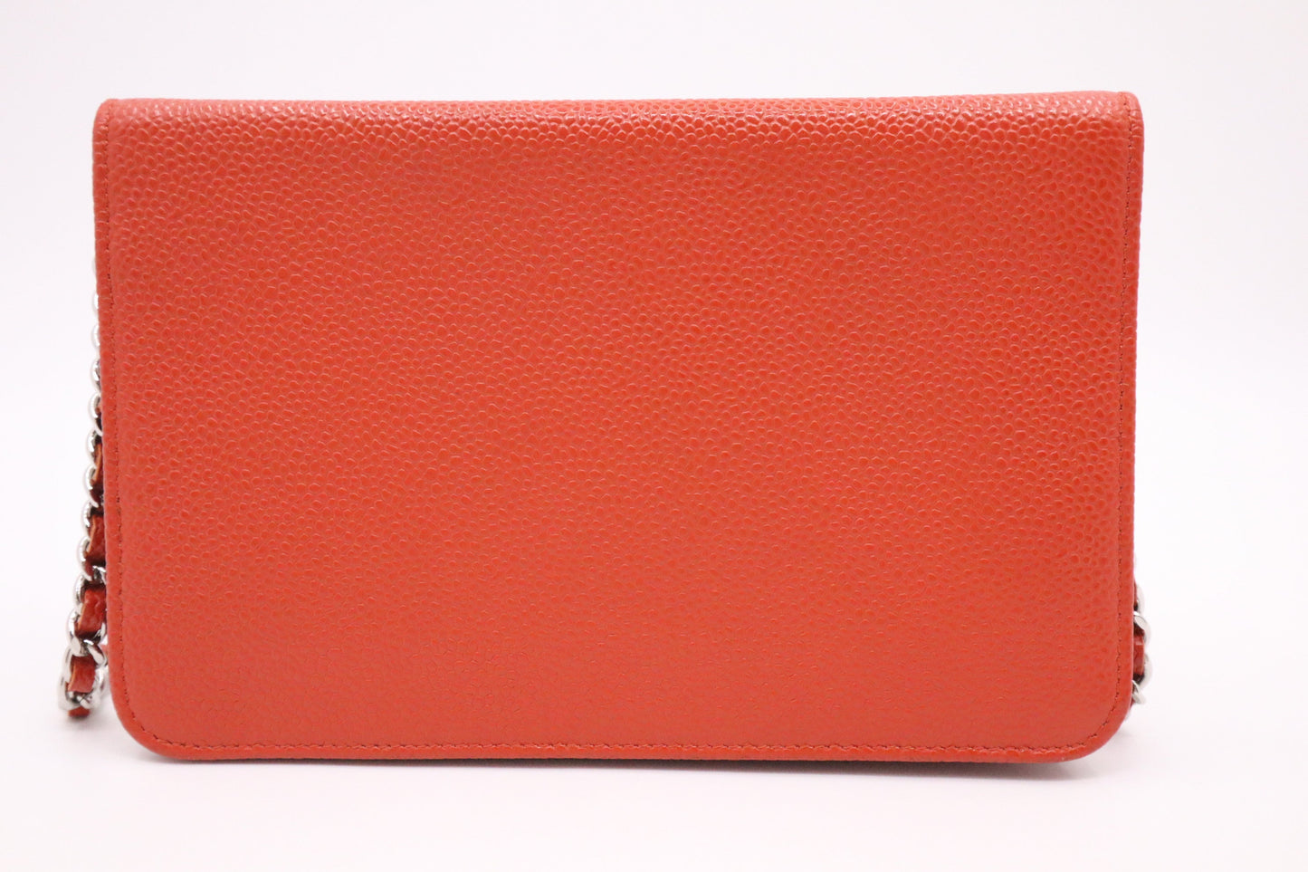 Chanel Wallet on Chain in Orange Caviar Leather