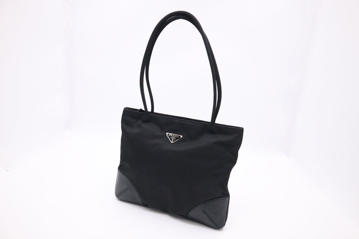 Prada Shoulder Bag in Black Nylon Canvas
