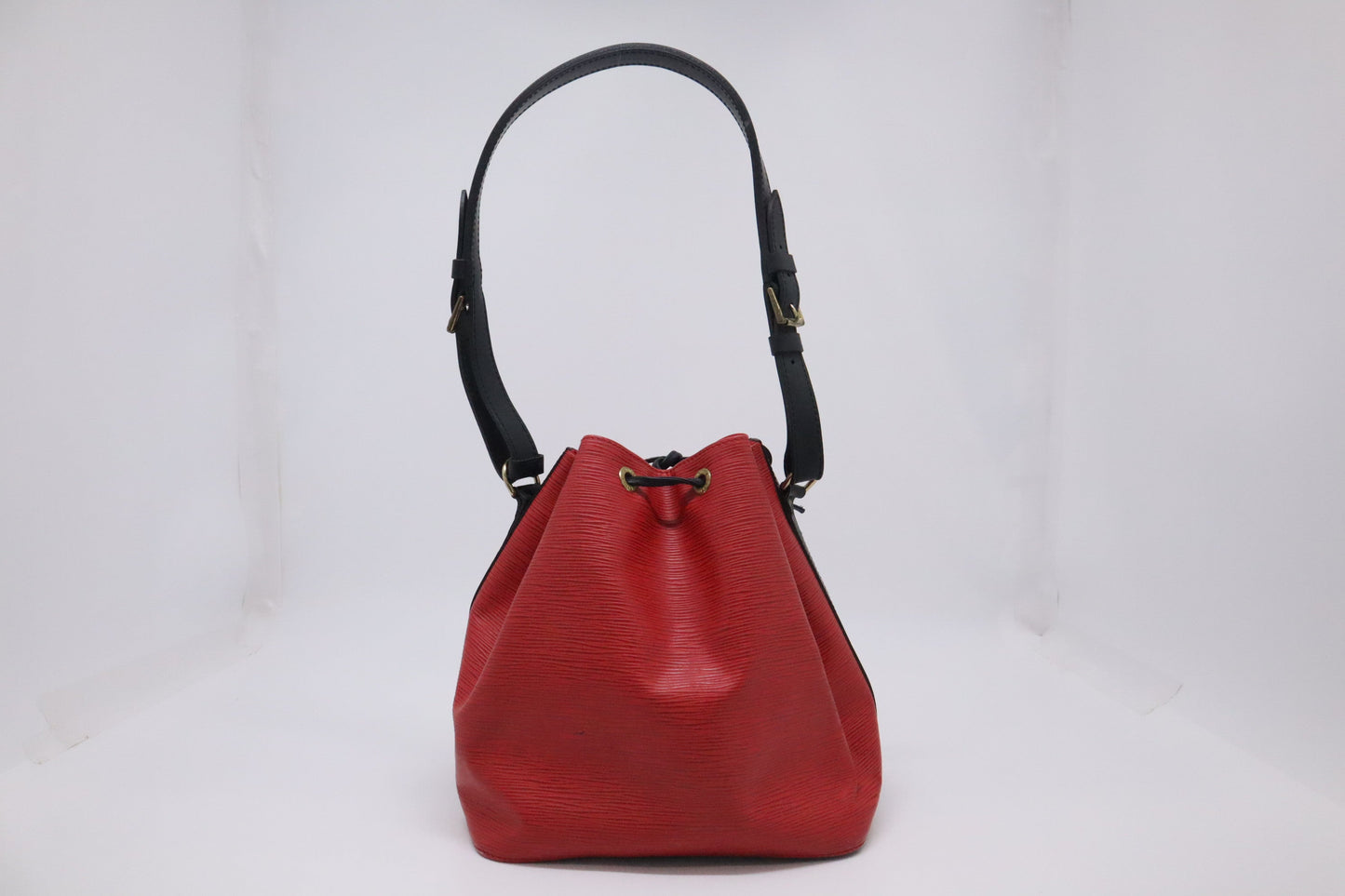 Louis Vuitton Noe in Red and Black Epi Leather