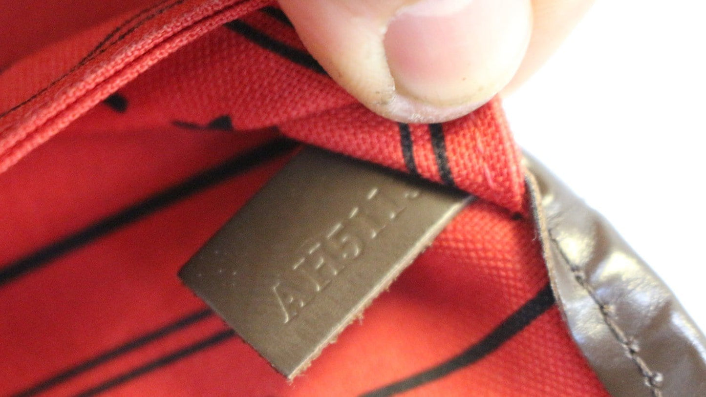 LOUIS VUITTON Damier Ebene Neverfull MM Tote Bag