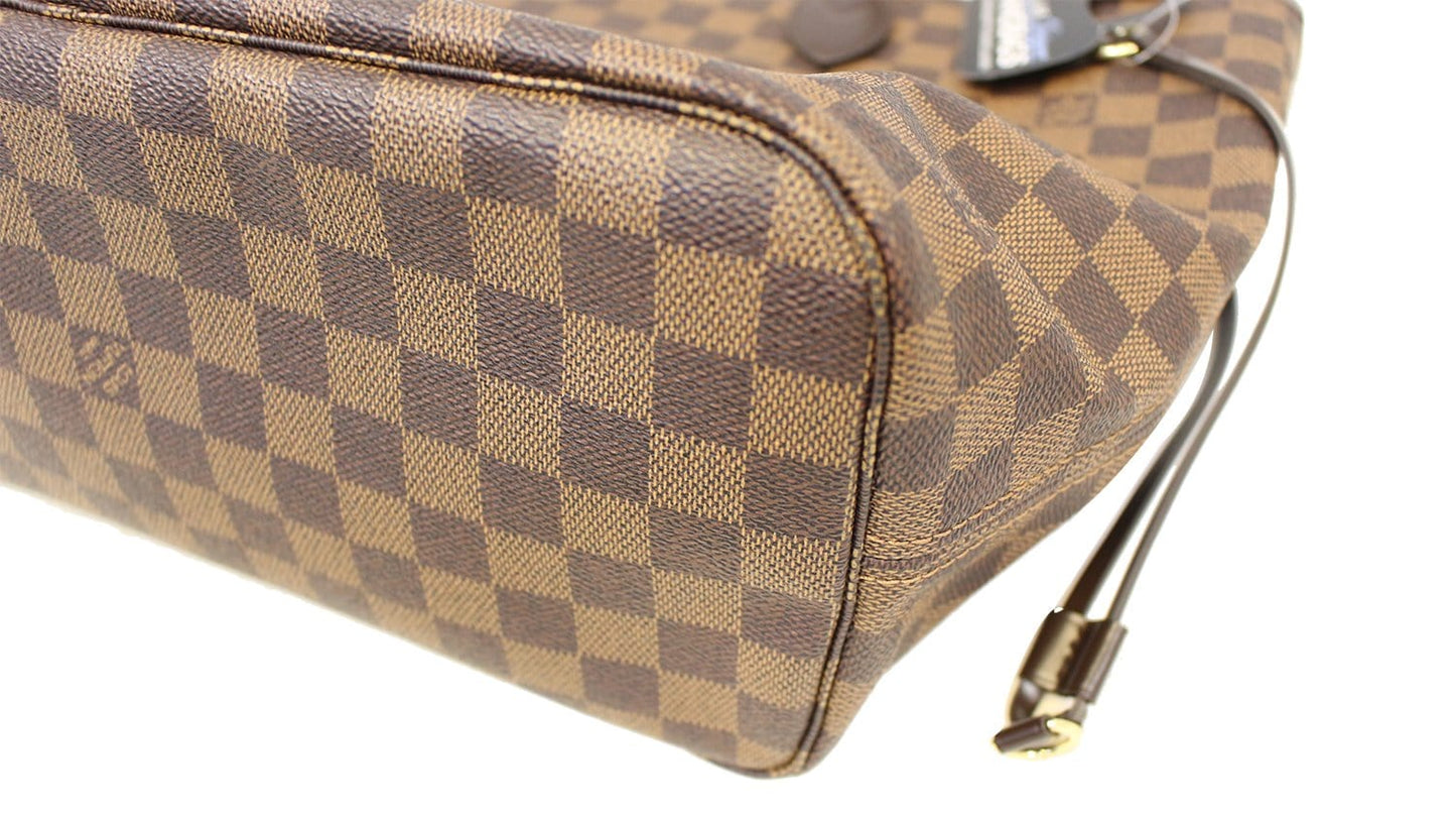 LOUIS VUITTON Damier Ebene Neverfull MM Tote Bag