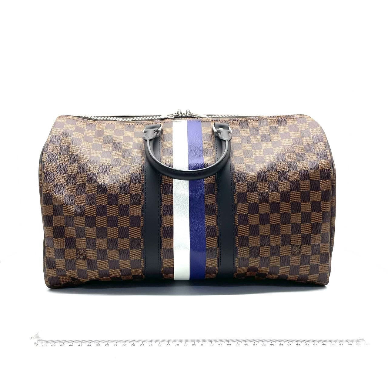 Louis Vuitton SS17 Savannah Keepall 45 Bandouliere Giraffe on Brown Damier Canvas