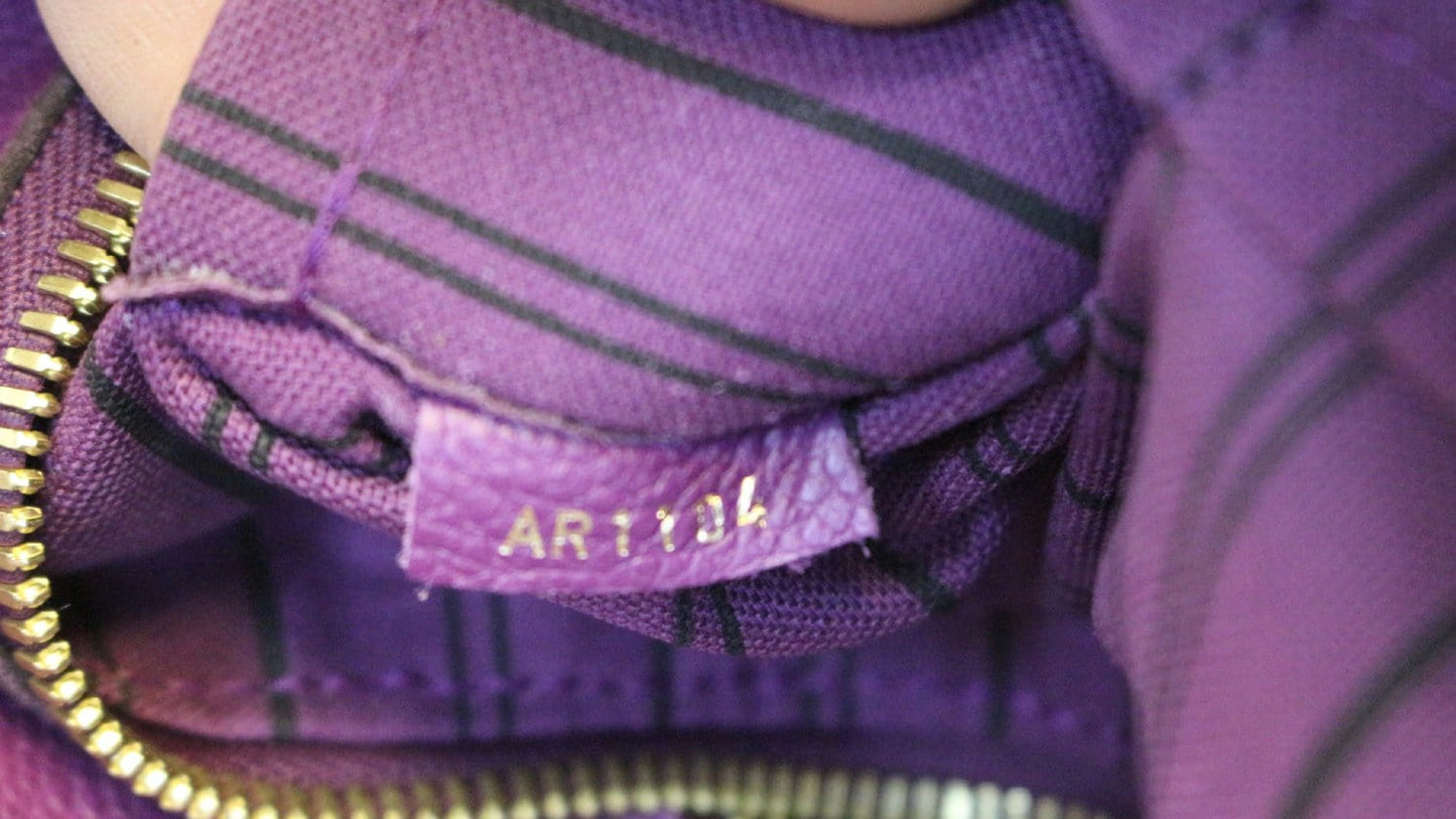 LOUIS VUITTON Marais MM Amethyste Monogram Empreinte Bag