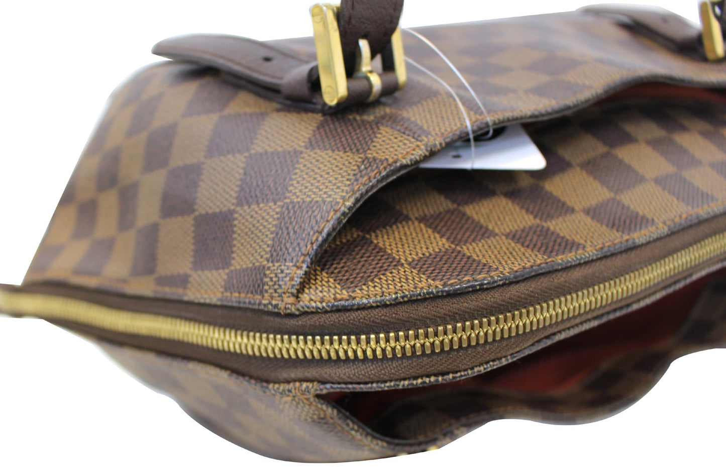 LOUIS VUITTON Damier Ebene Belem MM Brown Shoulder Bag