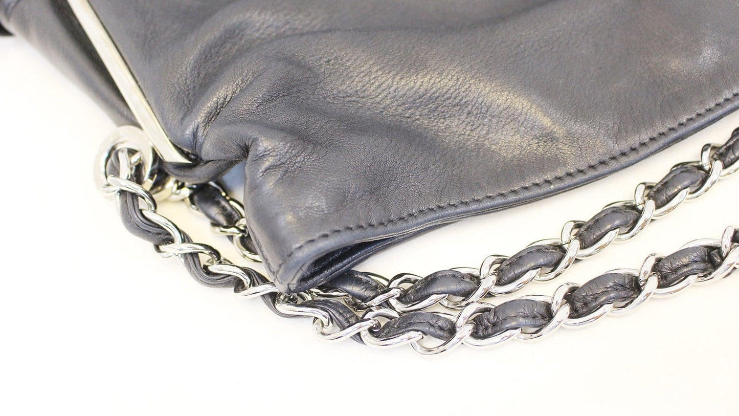 CHANEL Large Ultimate Soft Hobo Black Leather Bag