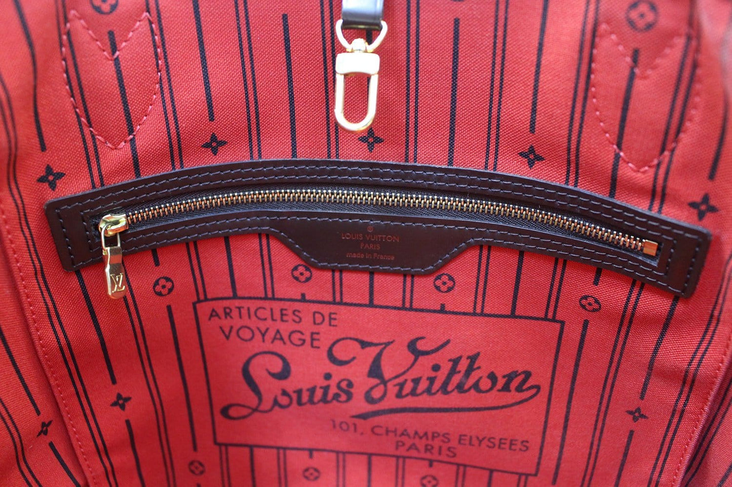 LOUIS VUITTON Damier Ebene Neverfull MM Shoulder Bag