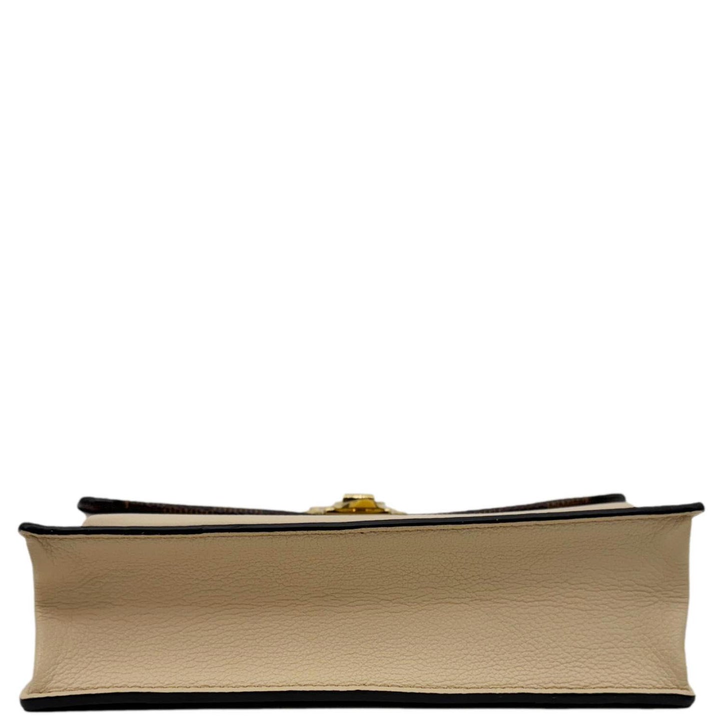 LOUIS VUITTON Vavin Chain Wallet Damier Ebene Crossbody Bag Cream Beige