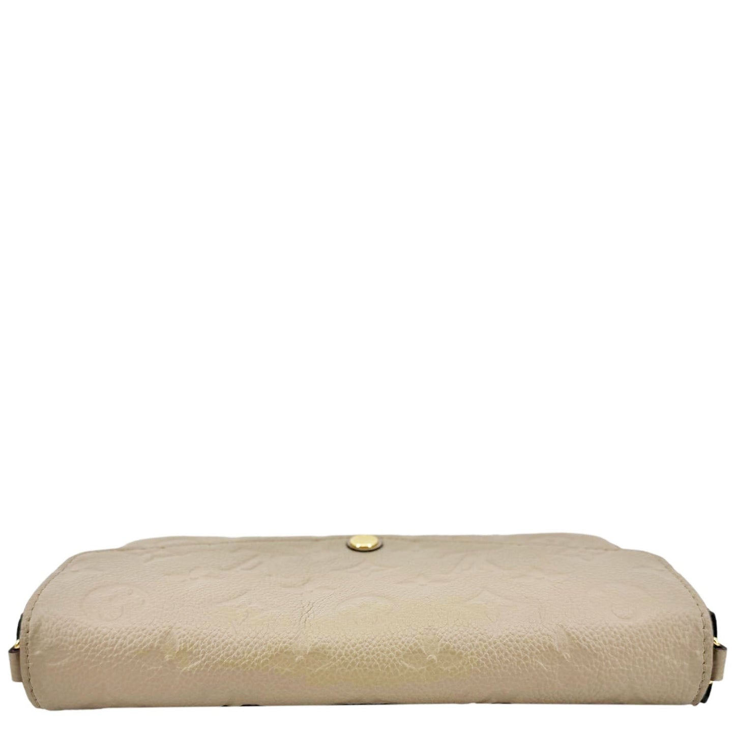 LOUIS VUITTON Felicie Pochette Empreinte Leather Crossbody Bag Beige
