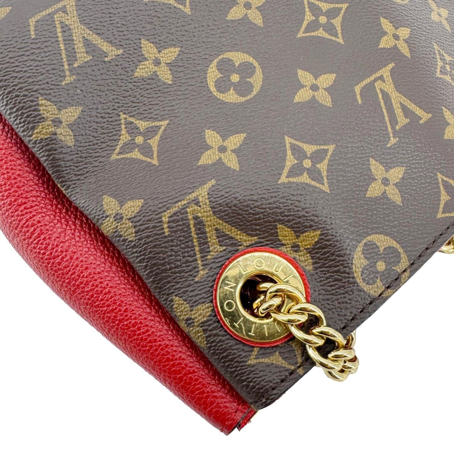 LOUIS VUITTON Surene BB Monogram Canvas Shoulder Bag Cherry