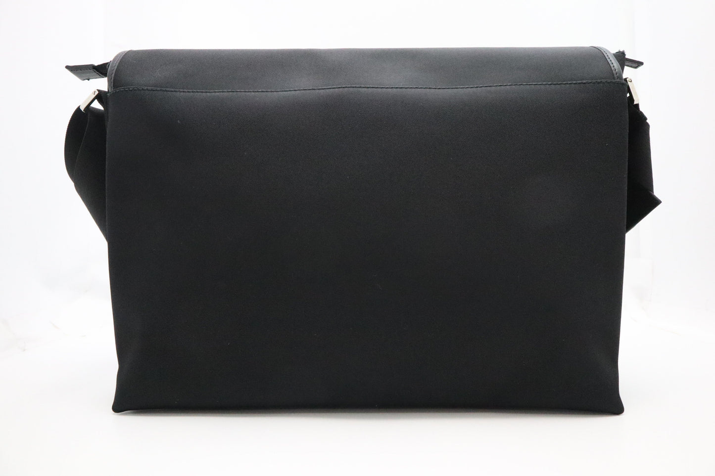 GG Messenger Bag in Black Cotton