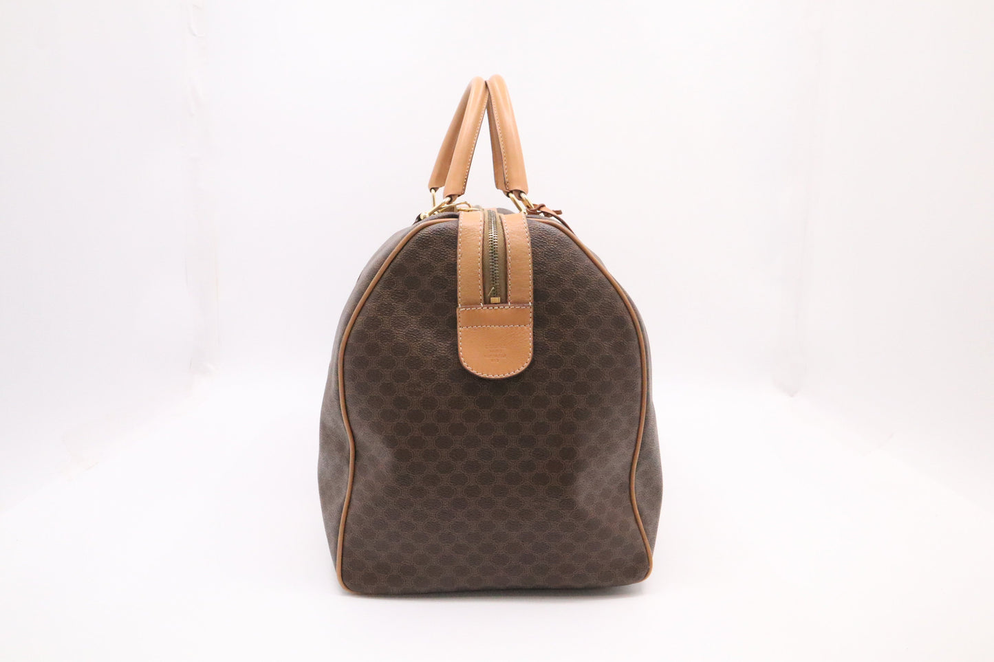 Celine Duffle Bag in Brown Macadam Canvas