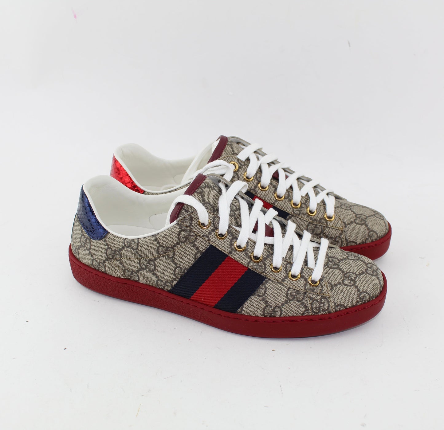 GUCCI ACE GG SUPREME SNEAKERS MEN SIZE 6