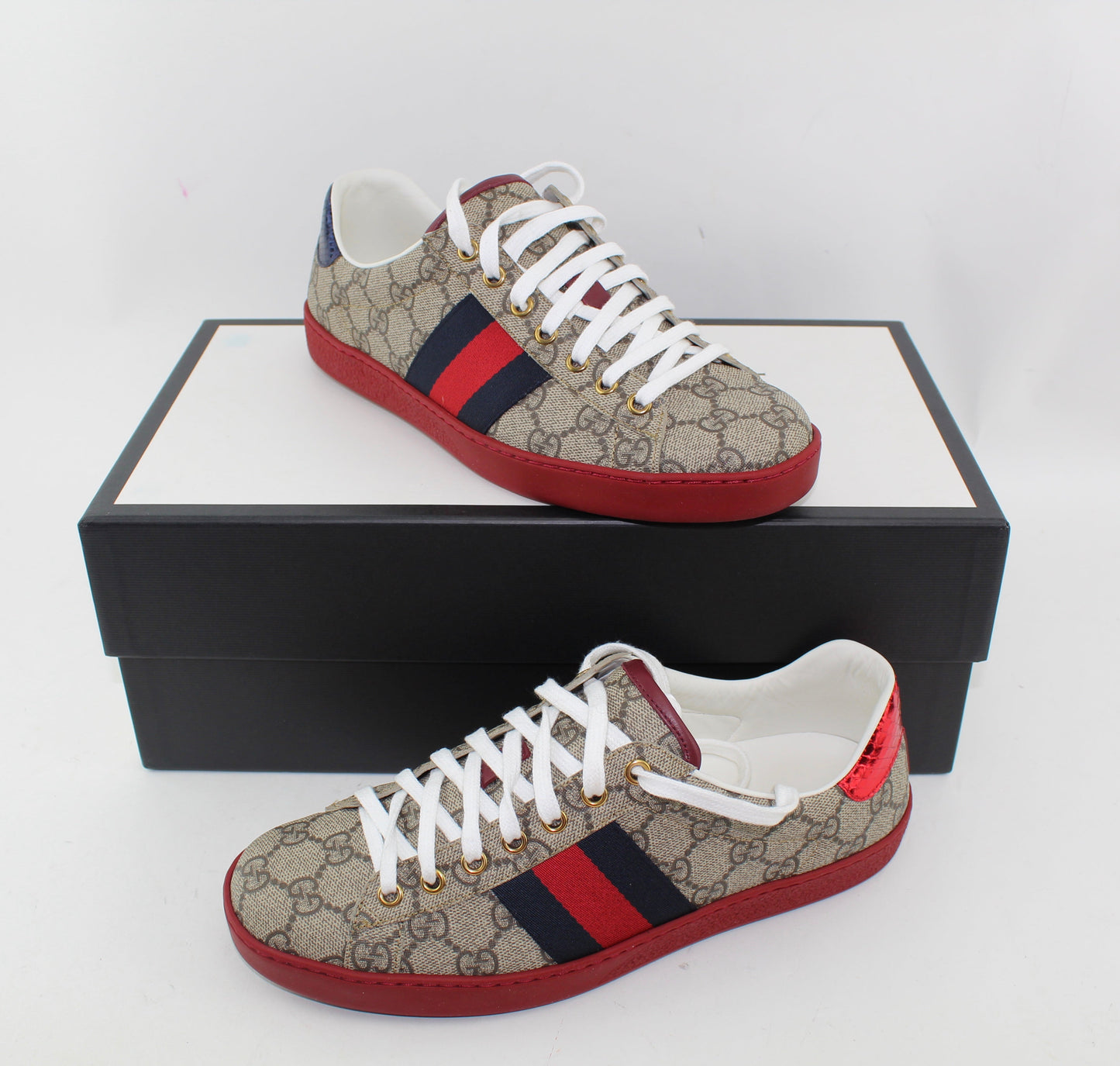GUCCI ACE GG SUPREME SNEAKERS MEN SIZE 6