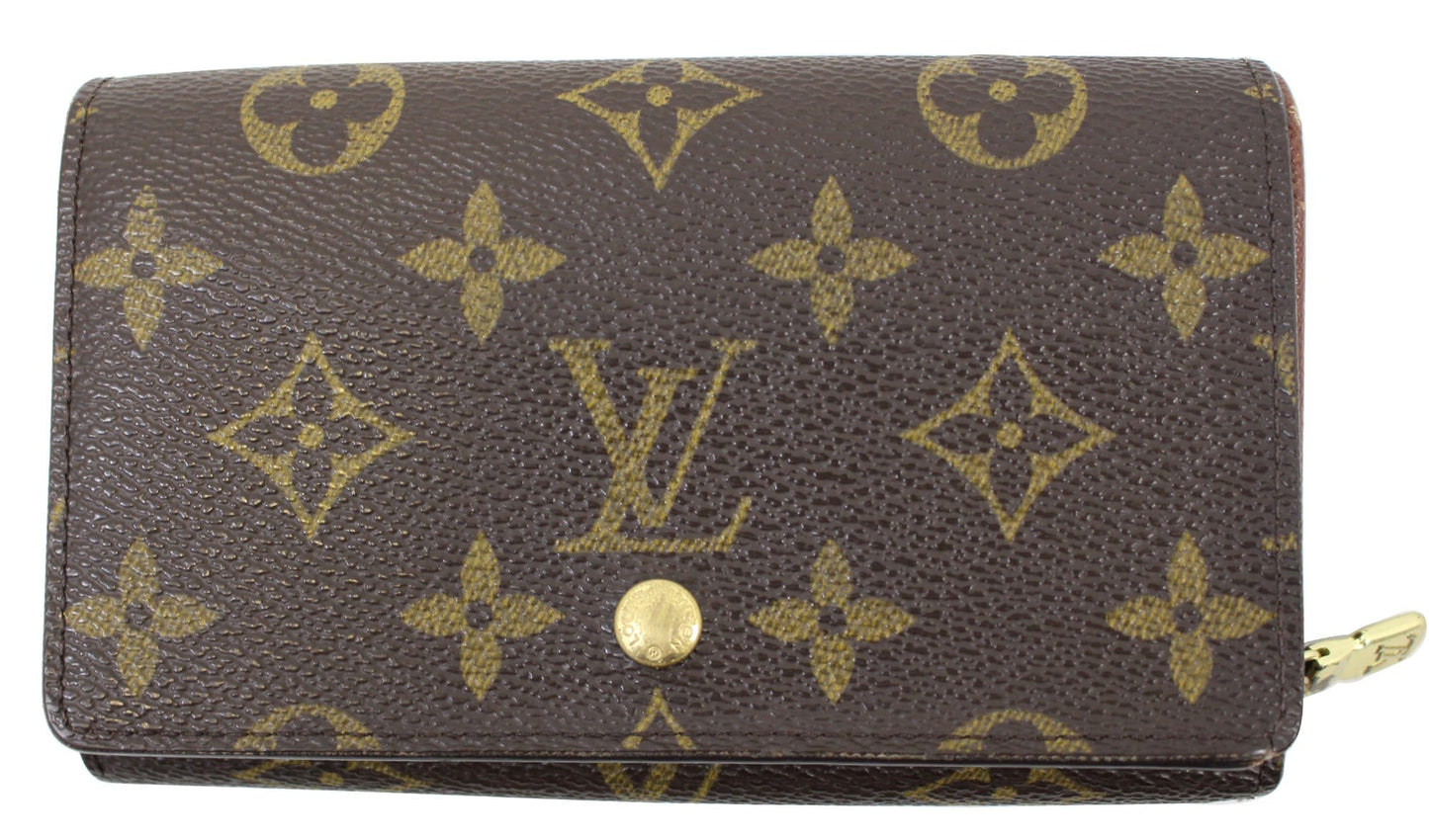 LOUIS VUITTON Porte Monnaie Monogram Canvas Billets Tresor Wallet