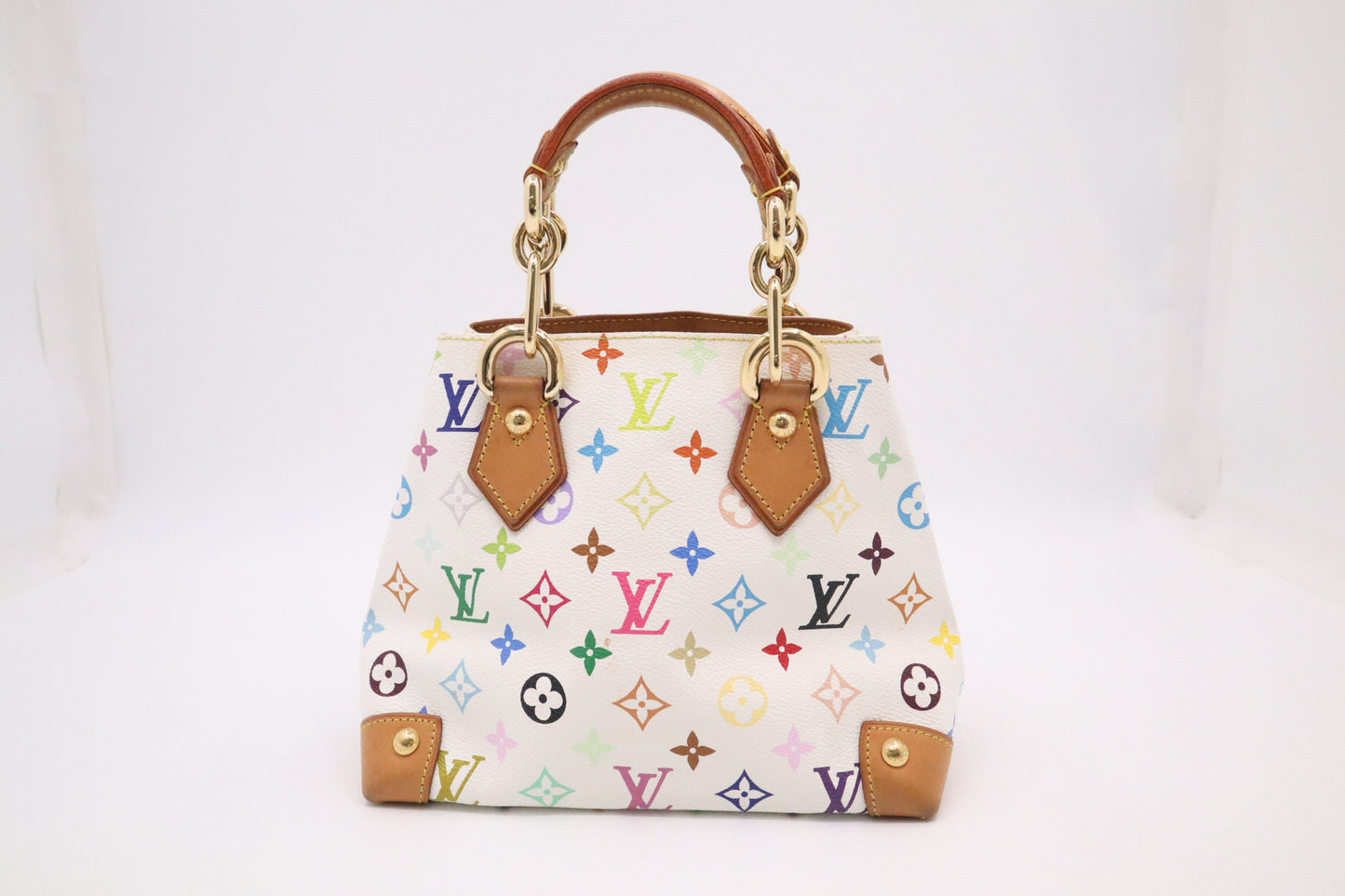 Louis Vuitton Audra in White Multicolor Monogram Canvas