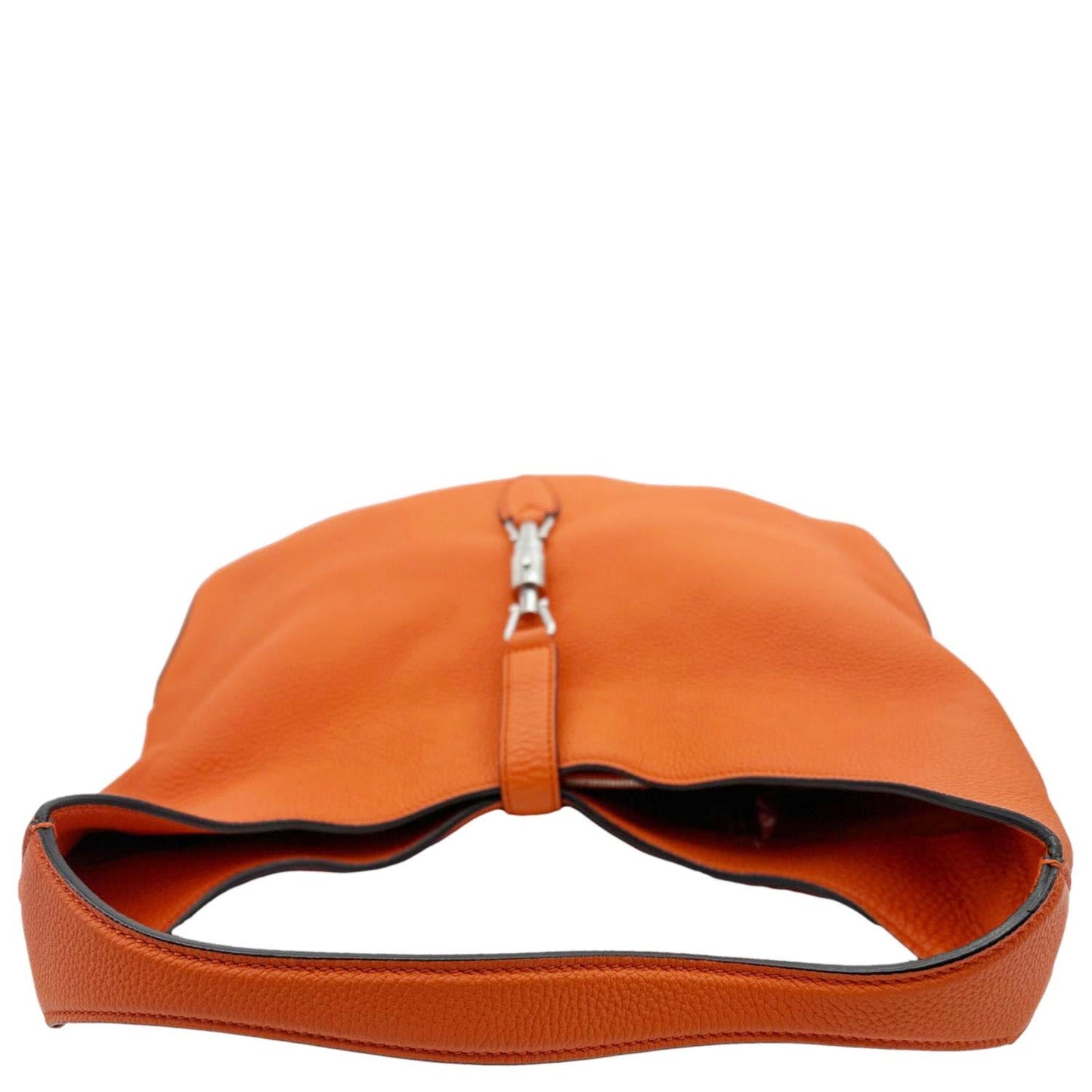 GUCCI Jackie Soft Pebbled Leather Hobo Bag Orange 362968