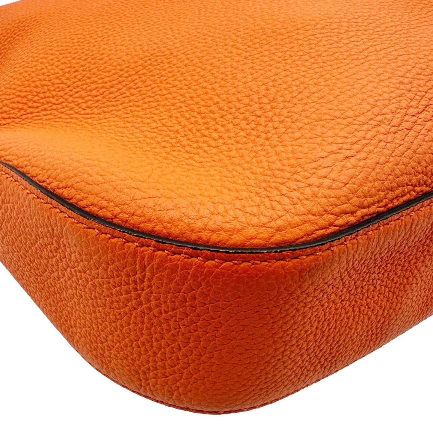 GUCCI Jackie Soft Pebbled Leather Hobo Bag Orange 362968