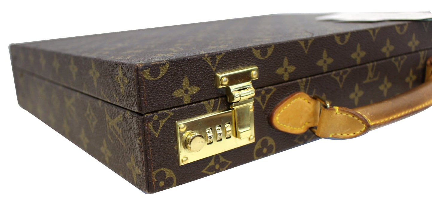 LOUIS VUITTON Monogram Canvas Brown Briefcase Bag