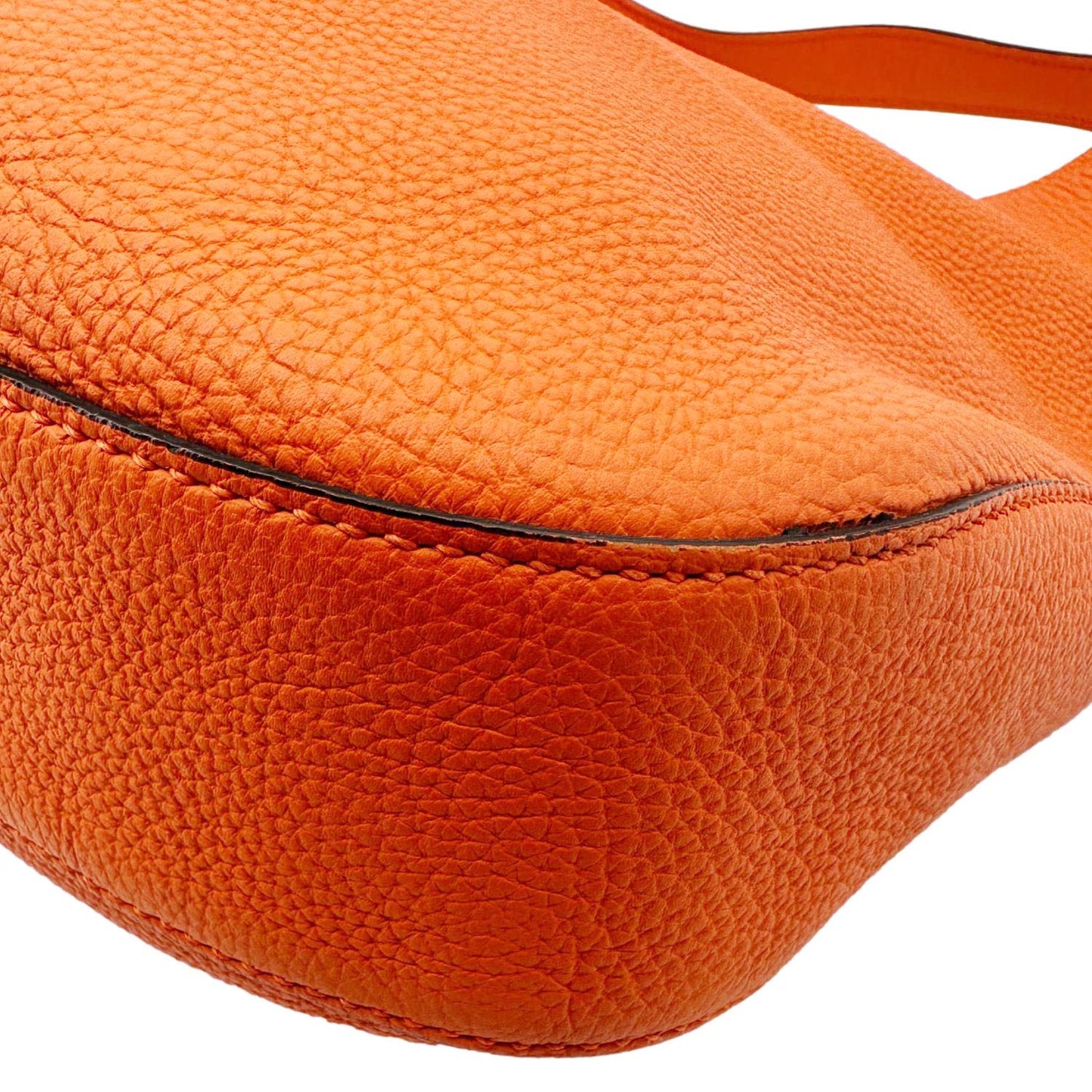 GUCCI Jackie Soft Pebbled Leather Hobo Bag Orange 362968