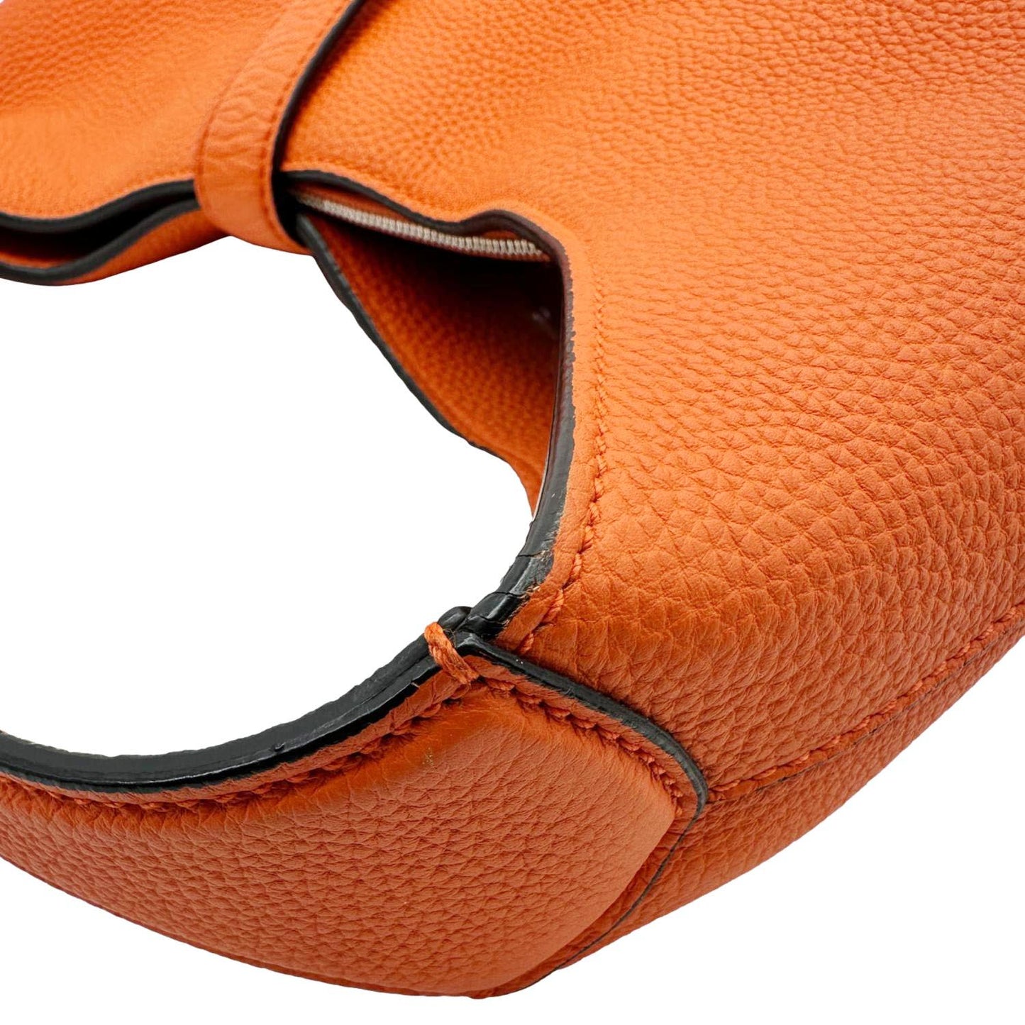 GUCCI Jackie Soft Pebbled Leather Hobo Bag Orange 362968