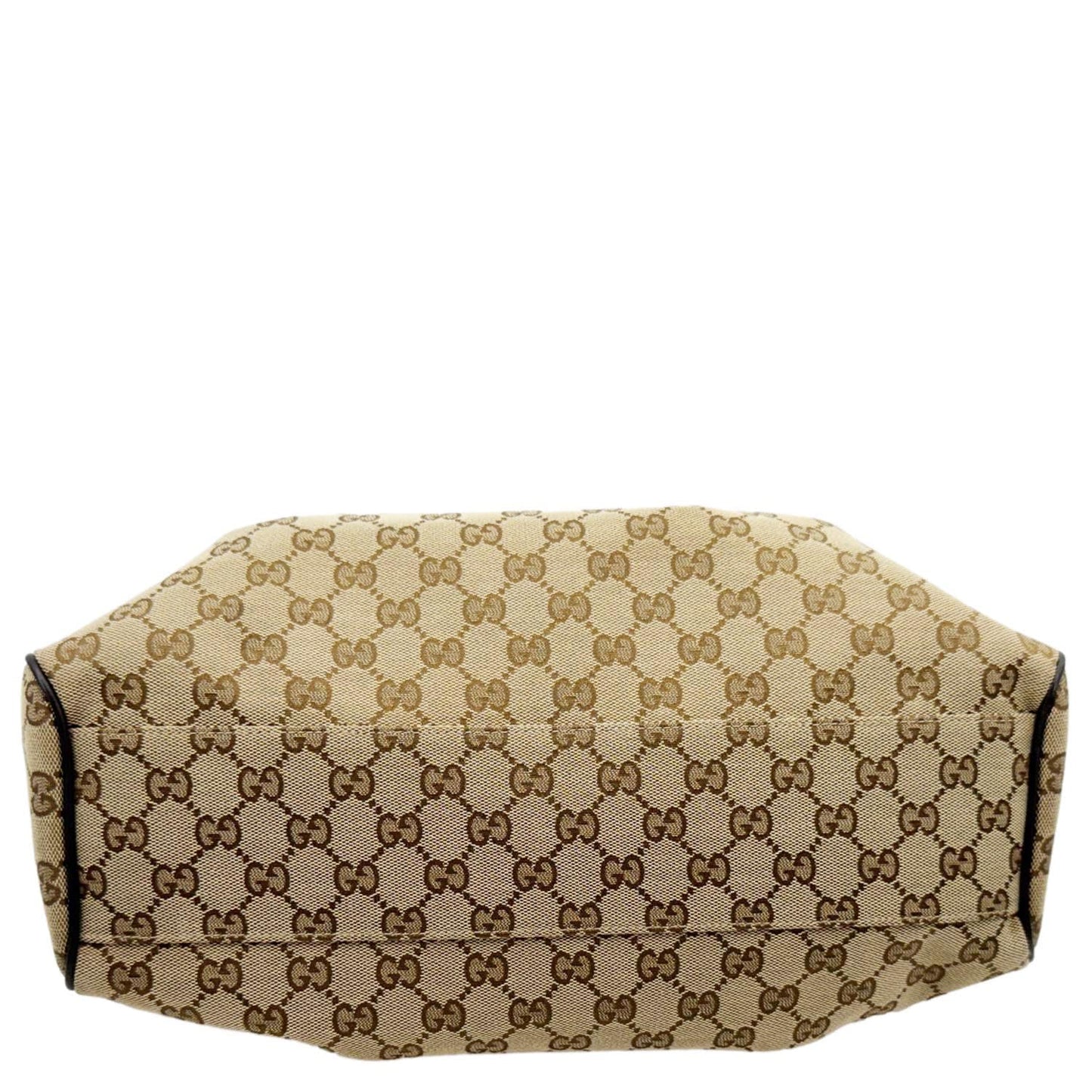 GUCCI Sukey Medium GG Canvas Tote Bag Beige 211944