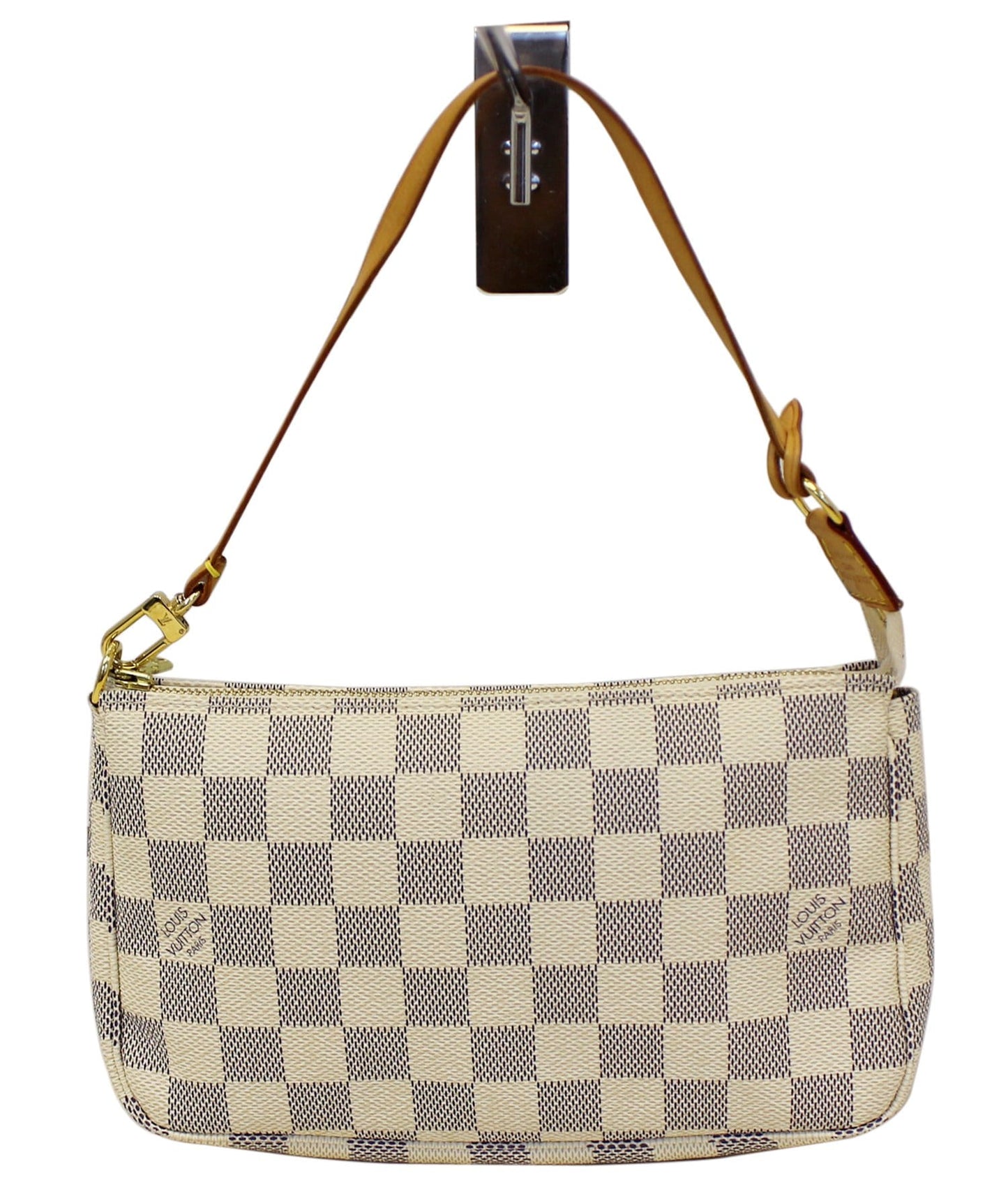 LOUIS VUITTON Damier Azur White Pochette Accessoires Pouch