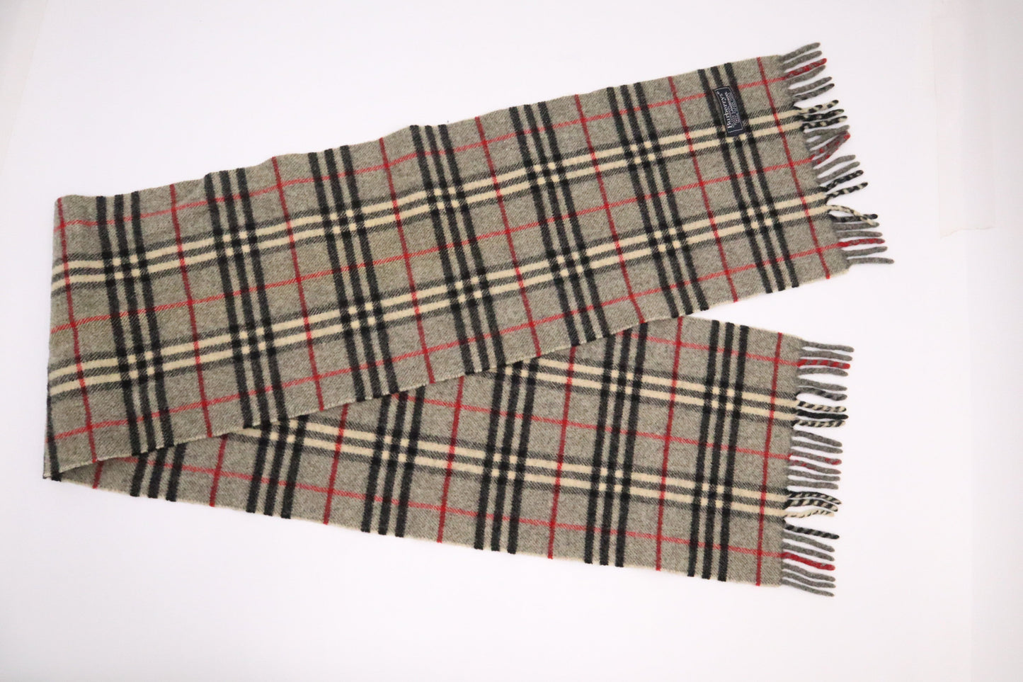 Burberry Scarf in Gray Lambswool