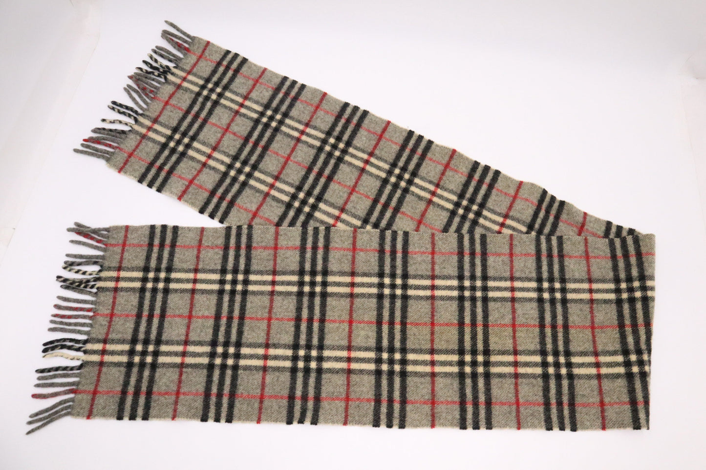 Burberry Scarf in Gray Lambswool