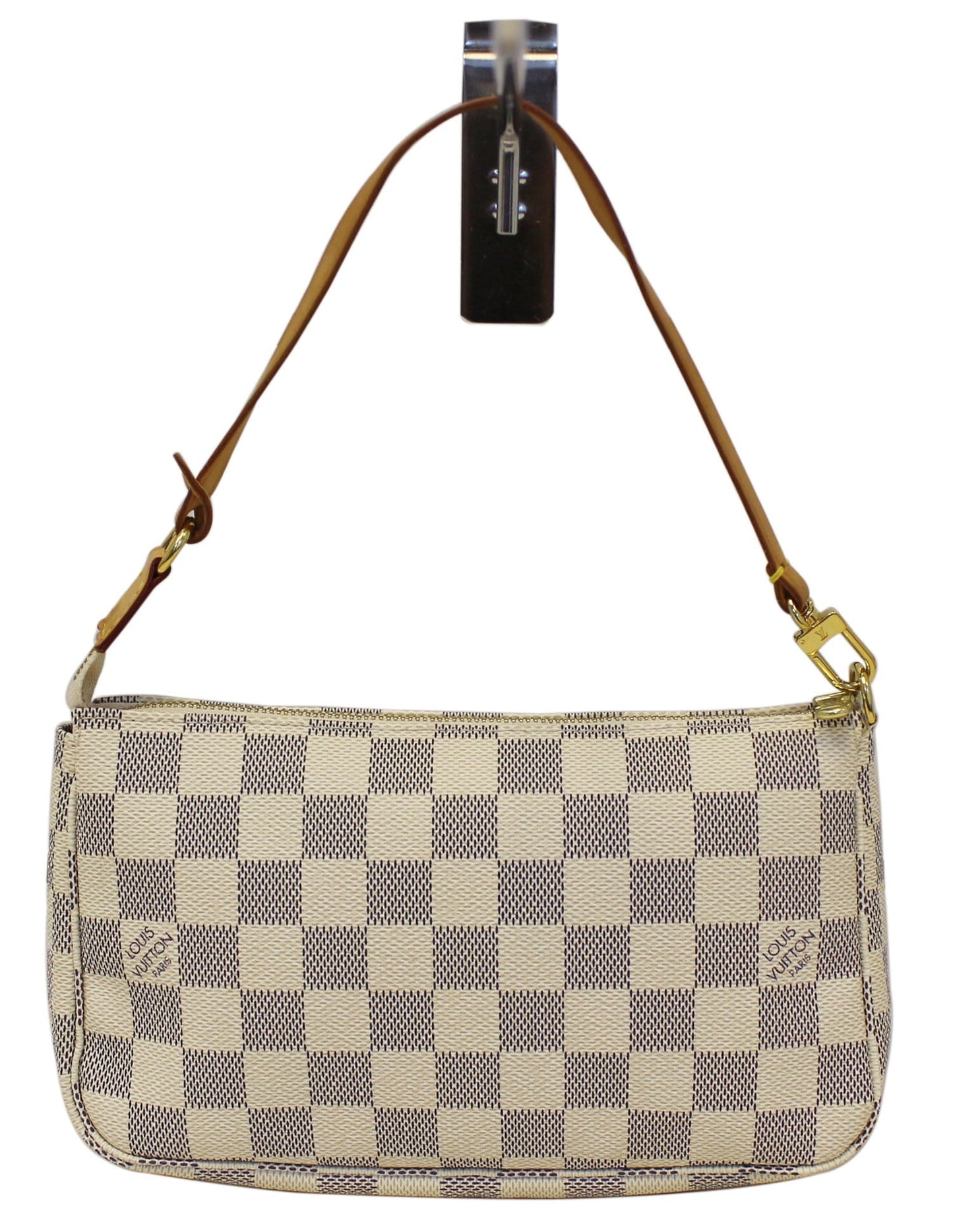 LOUIS VUITTON Damier Azur White Pochette Accessoires Pouch